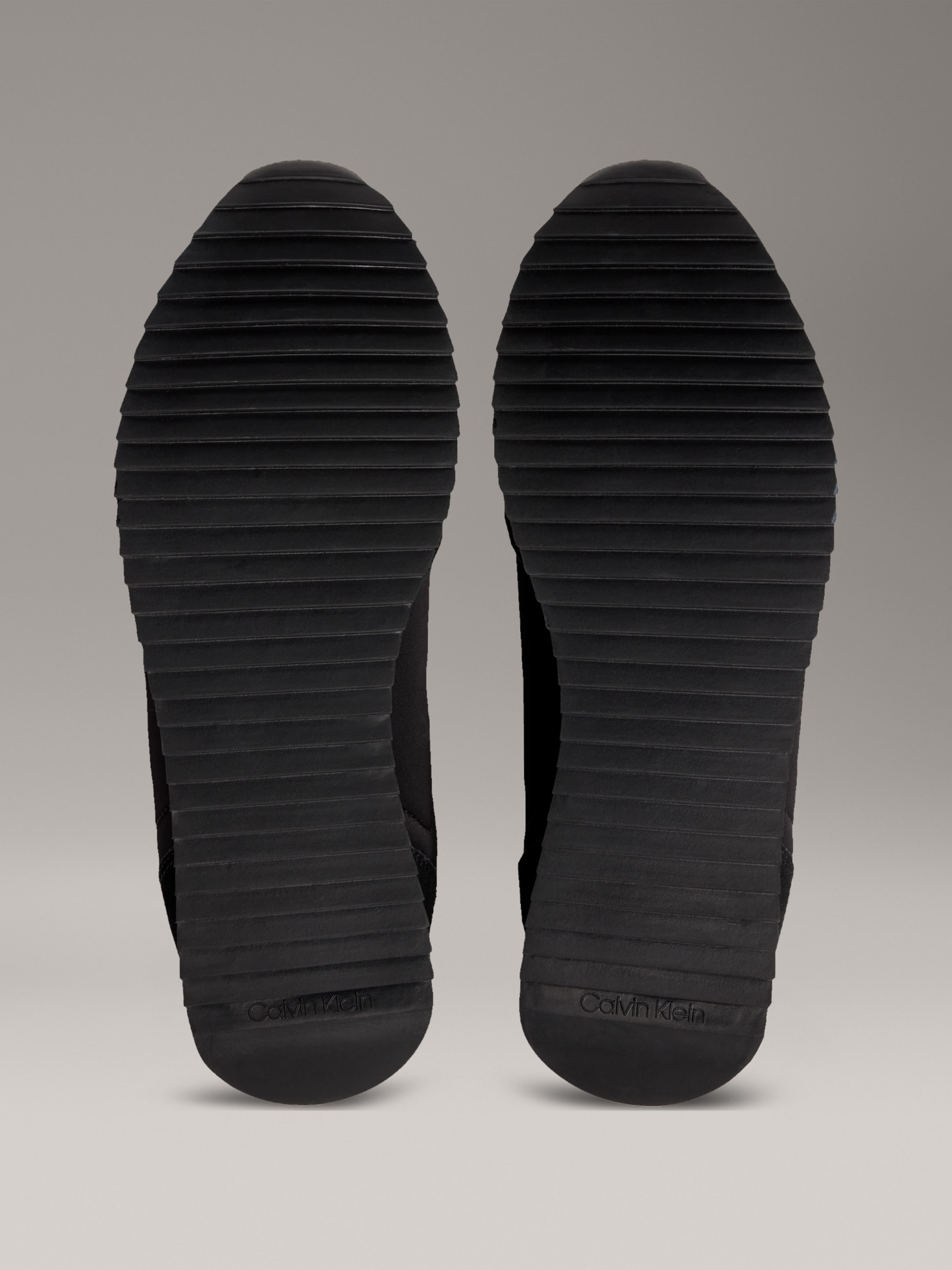 Calvin Klein Jeans Slip-On Sneaker »RETRO RUNNER SOCK LACE UP NY-SU«, Halbschuh, Freizeitsneaker mit CK-Logo und aufgesetzter Schnürung