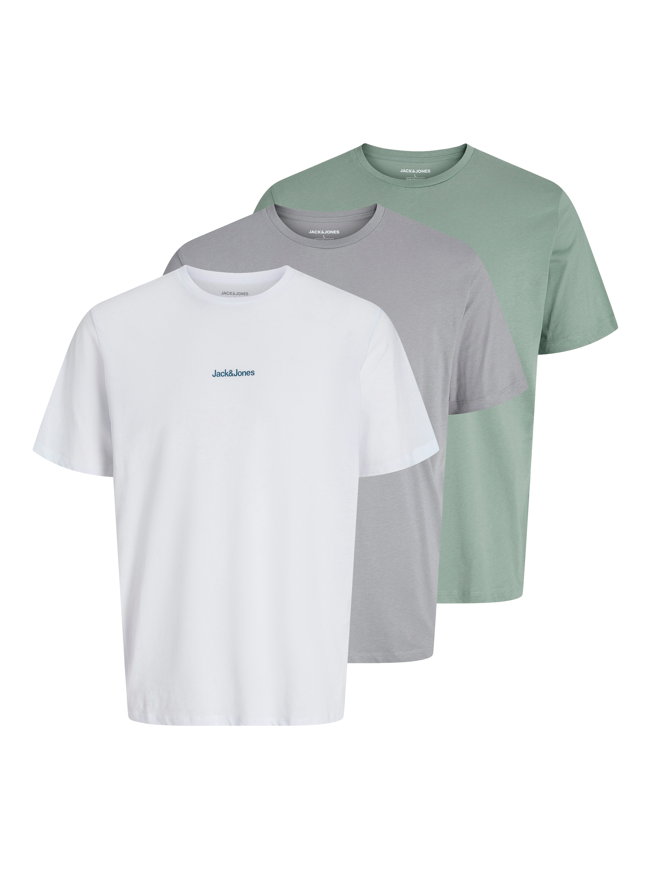 Jack & Jones Kurzarmshirt "JJMINE TEE SS CREW NECK 3PK MP" Packung, 3 Stk. günstig online kaufen