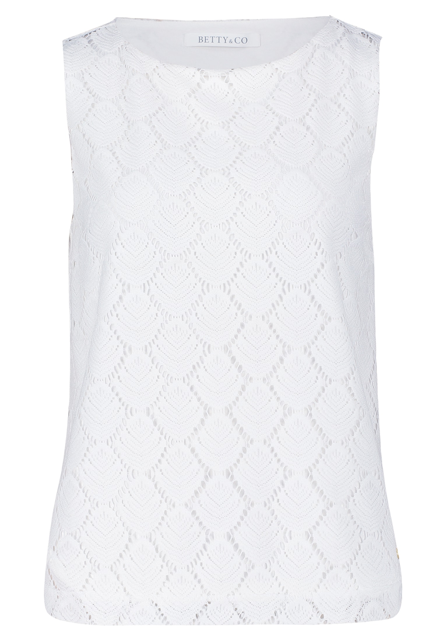 Betty&Co T-Shirt »Betty & Co Strukturshirt mit U-Boot-Ausschnitt«, (1 tlg.), Materialmix