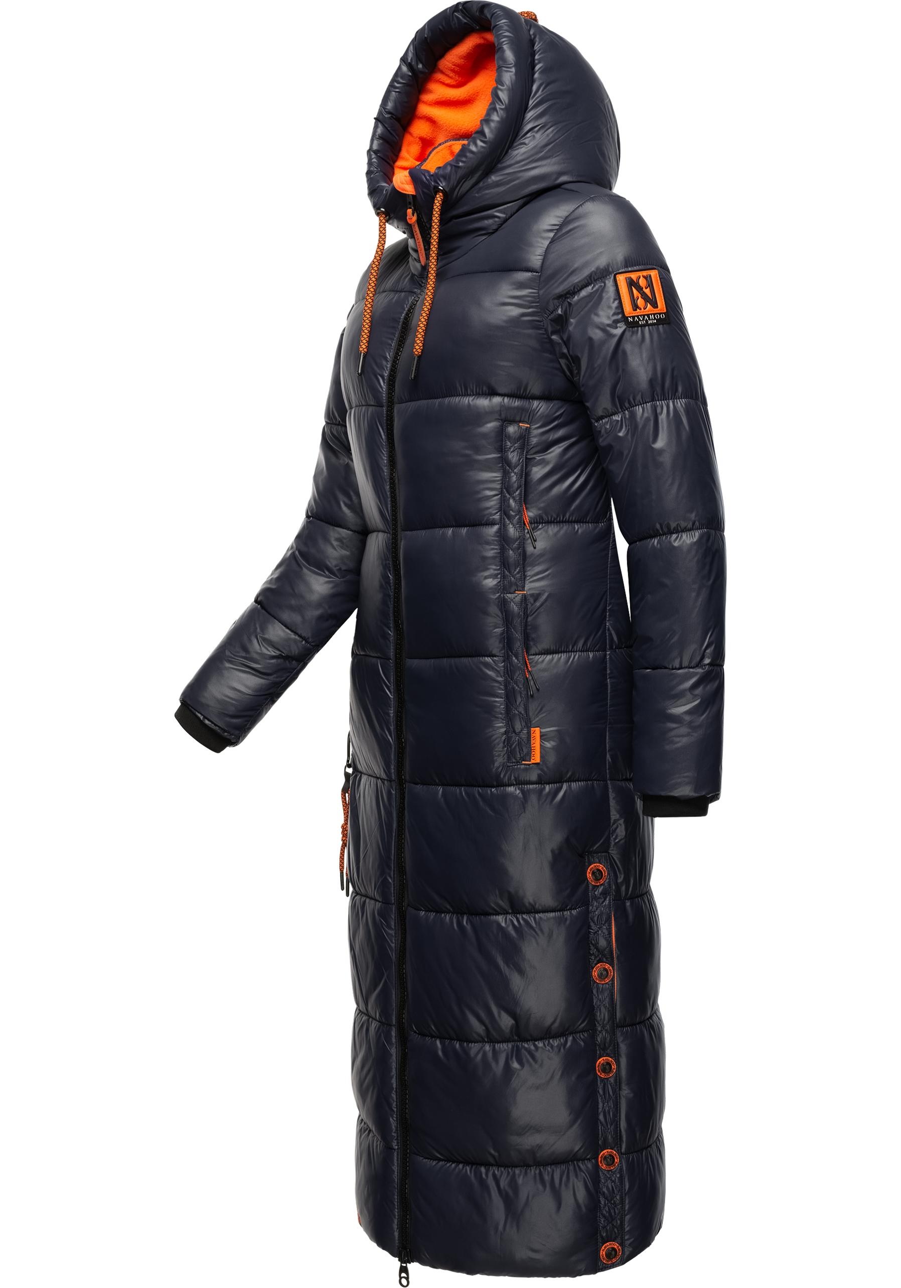 Navahoo Steppmantel »Schmuseengel«, warm gefütterte Winter Steppjacke mit Kontrastdetails
