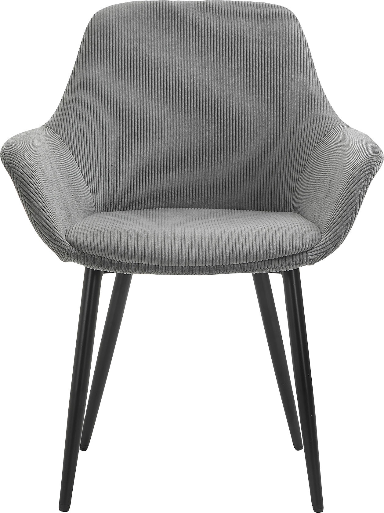 Thumbnail - SalesFever Armlehnstuhl "Komfortabler Esszimmerstuhl im zeitlosen Design" (Set) 2 Stk.Bezug in Cord-Optik