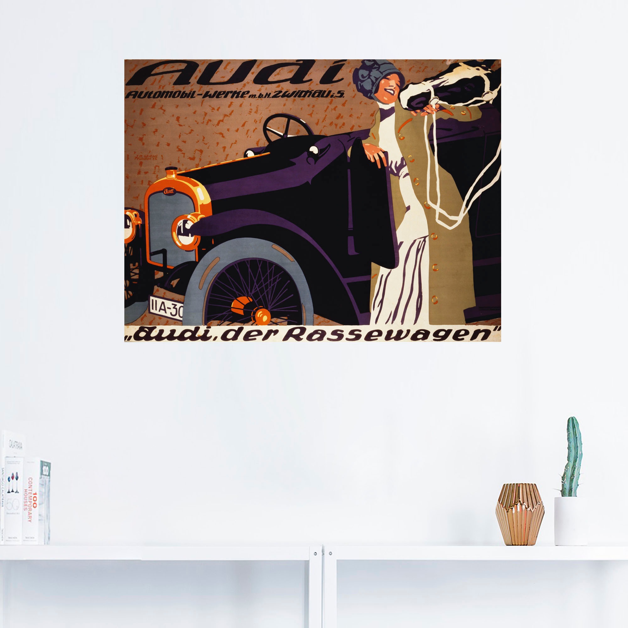 Artland Wandbild »Audi. 1912«, Auto, (1 St.), als Leinwandbild, Wandaufkleber oder Poster in versch. Größen