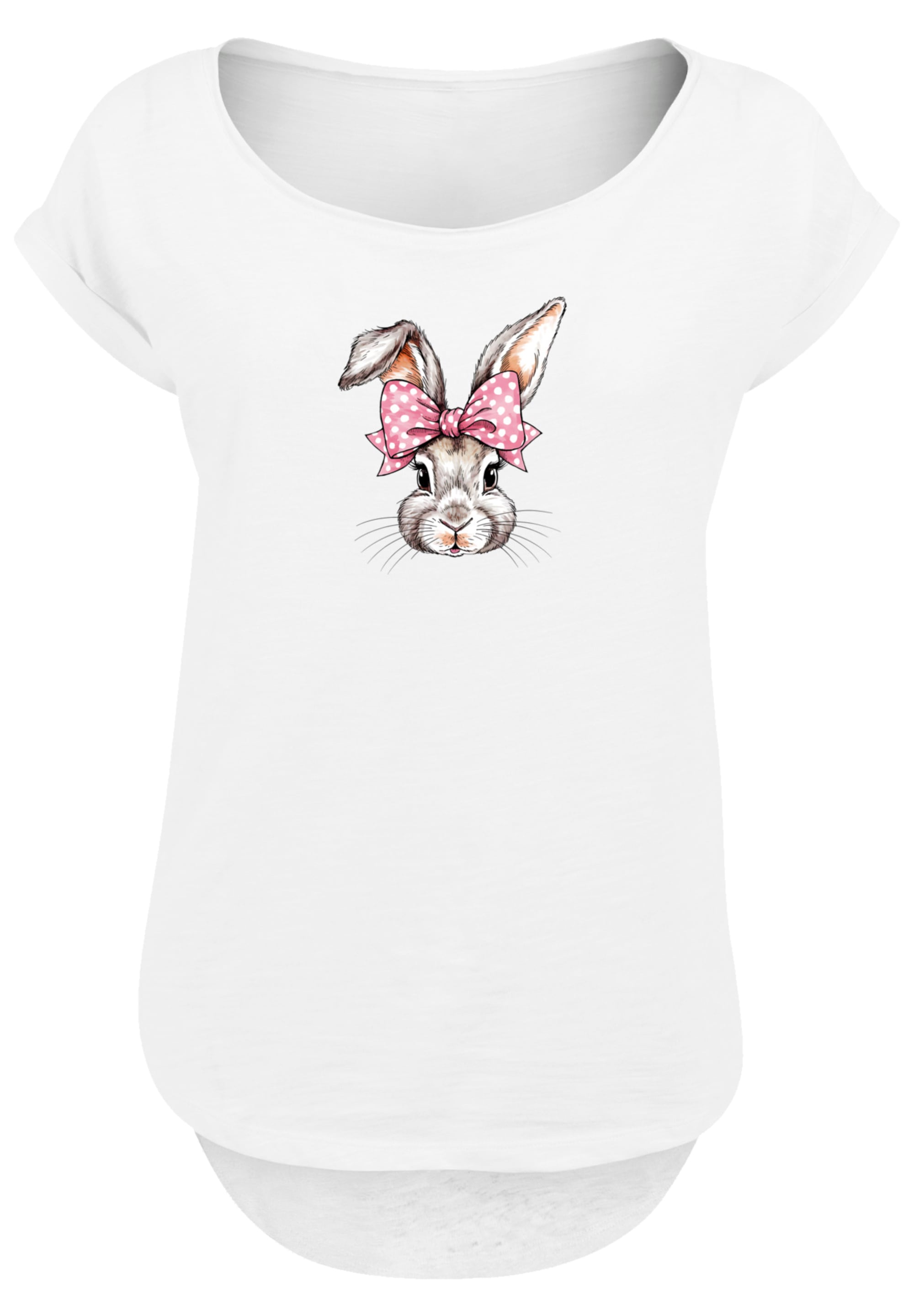 F4NT4STIC T-Shirt »Niedlicher Hase mit Schleife«, Premium Qualität