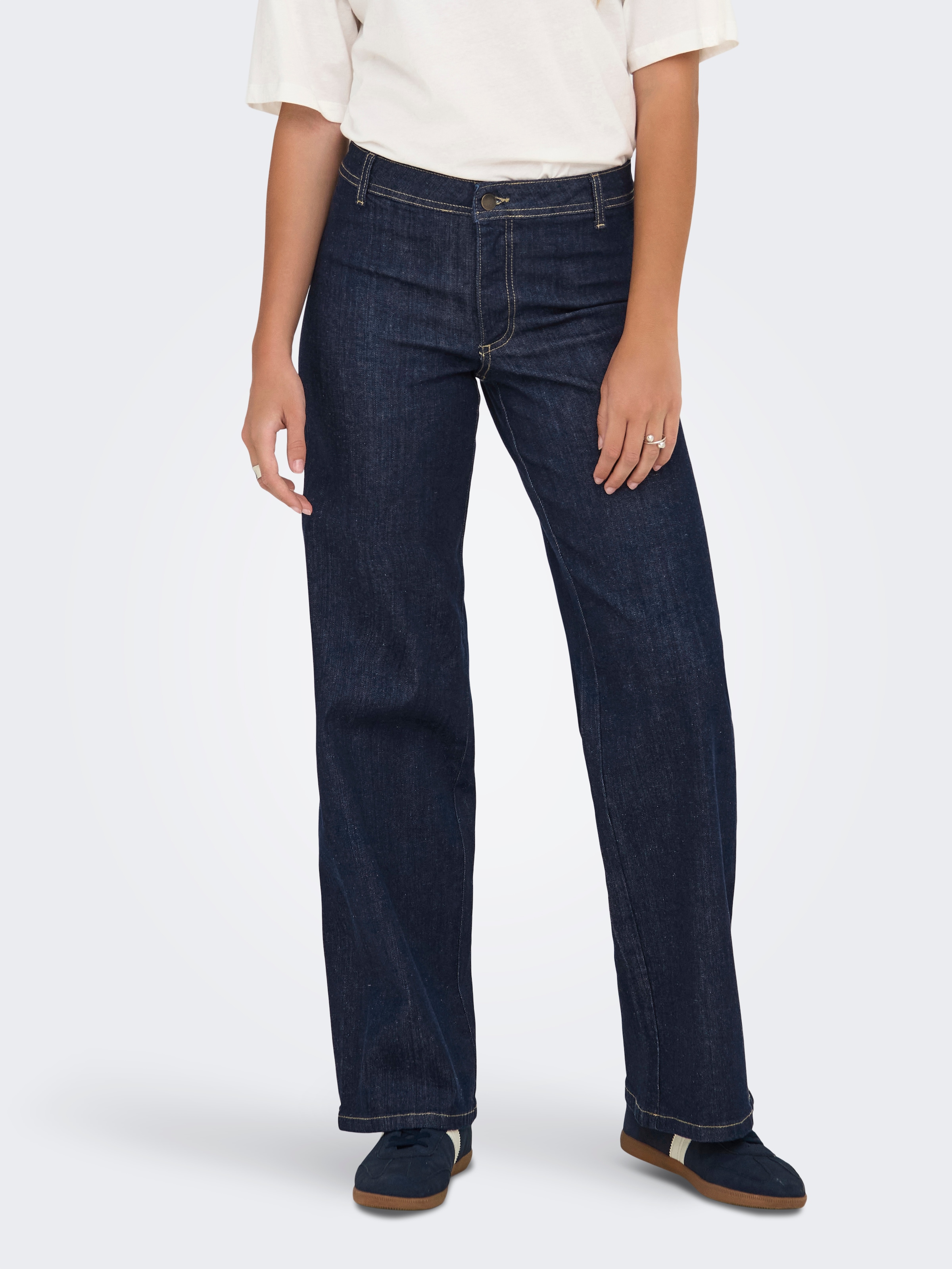 JDY Weite Jeans "JDYVANESSA MIDWAIST WIDE JEANS DBD DENIM" günstig online kaufen