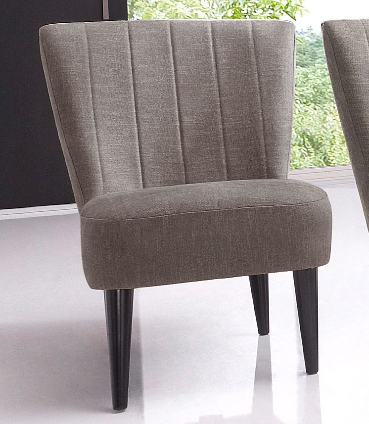 OTTO home Cocktailsessel "Jan" mit Wellenunterfederung, Massivholzfüße