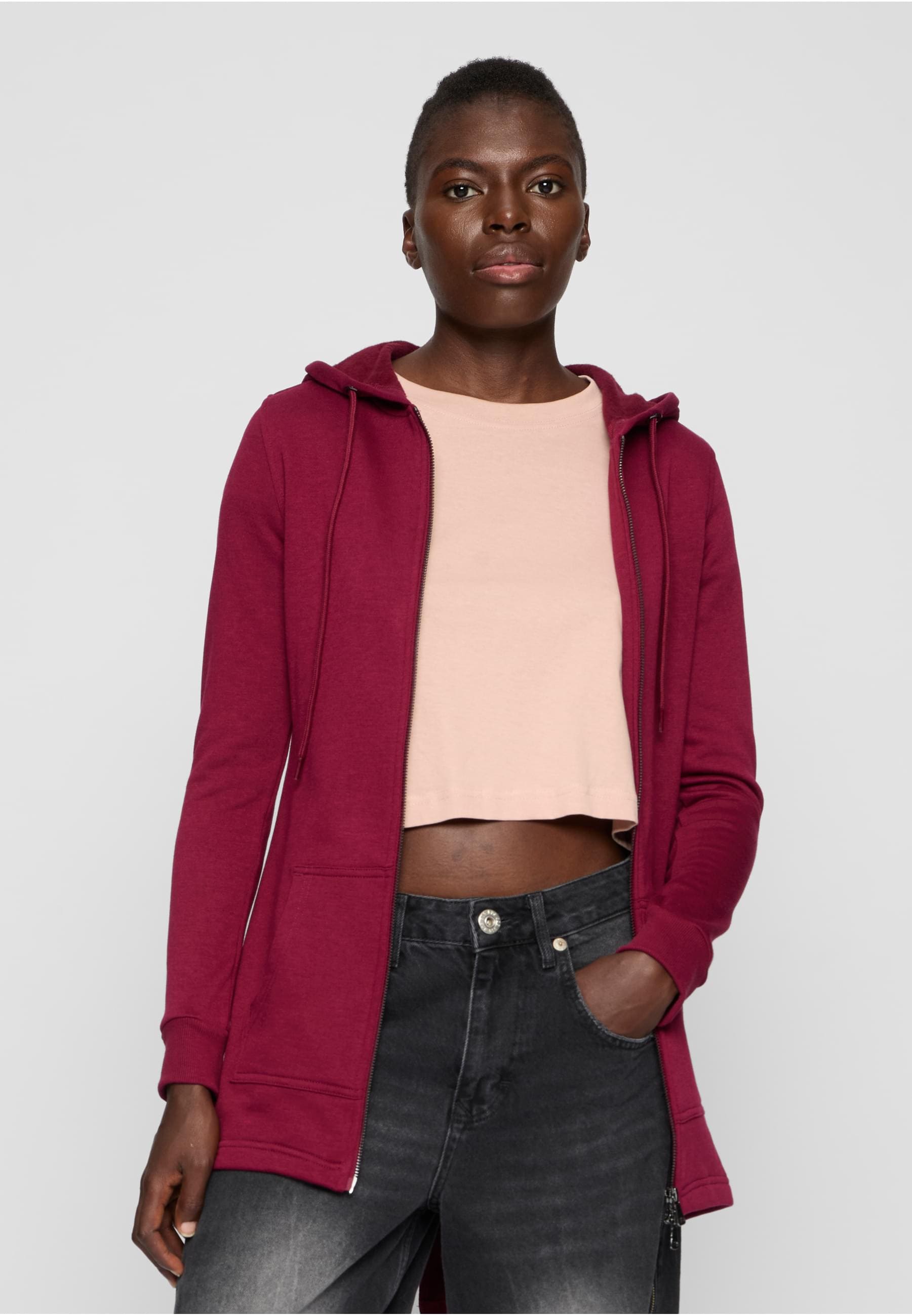 URBAN CLASSICS Sweatjacke »Urban Classics Damen Ladies Sweat«