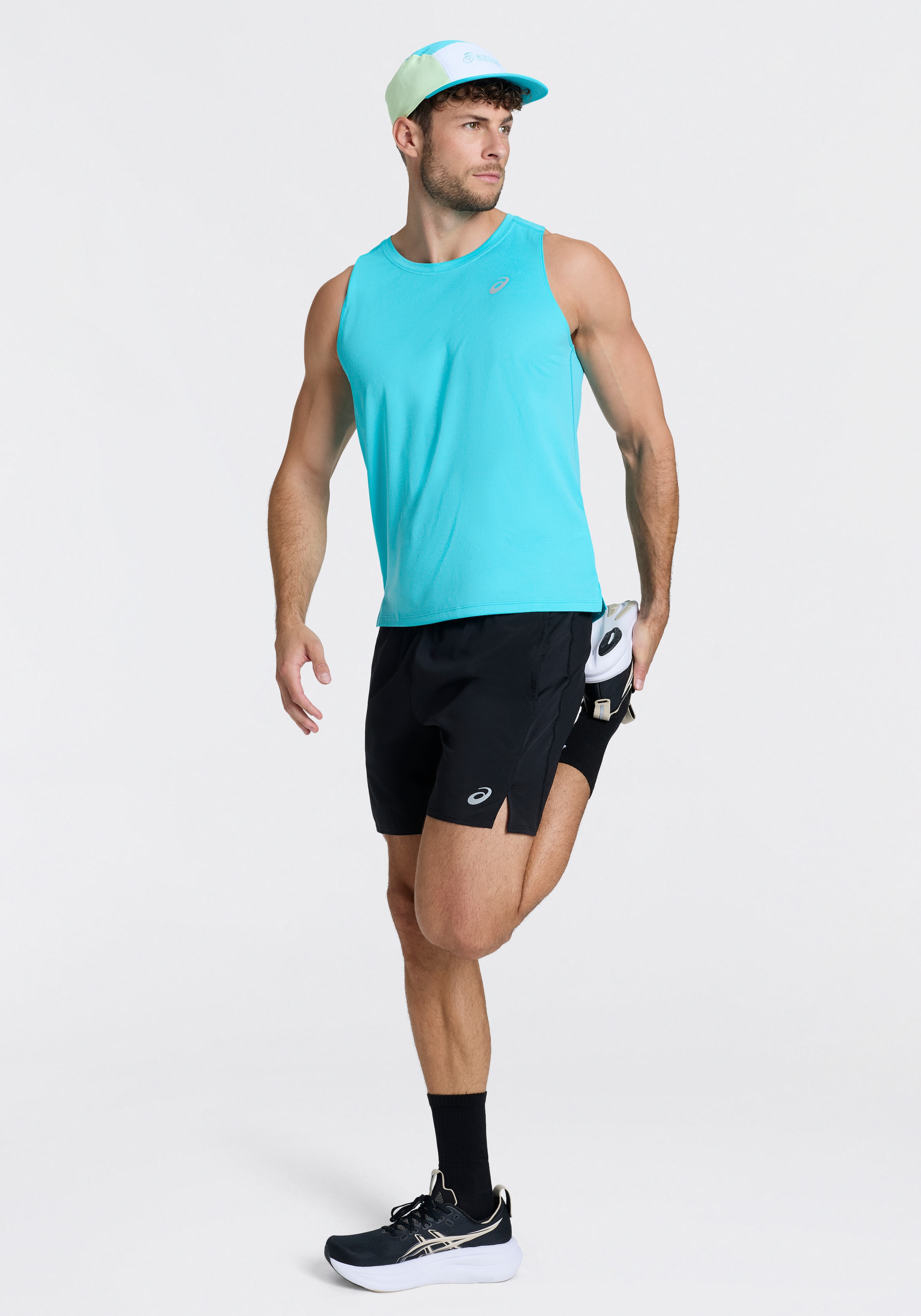 Asics Fitted Cap Atmungsaktiv, Leicht, Verstellbare Passform