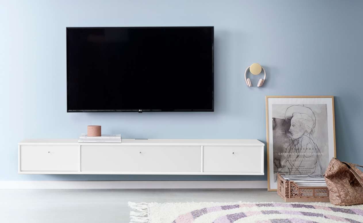 Hammel Furniture "Mistral Fernsehschrank, Medienmöbel, Hängend," zwei Schubladen und Klapptür, Lowboard, B: 176 cm