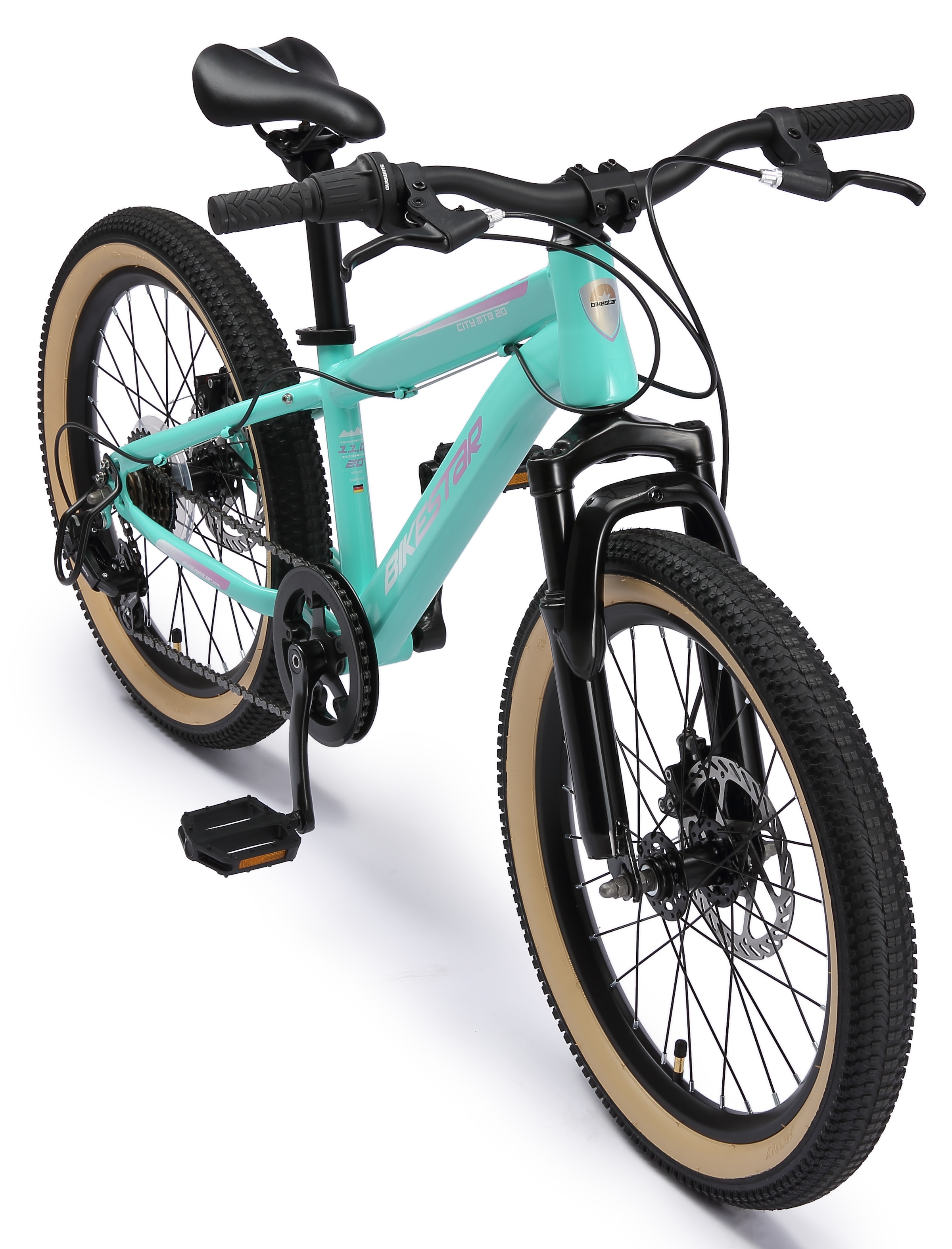 Bikestar Jugendfahrrad 7 Gang Shimano RD-TY21 Schaltwerk Kettenschaltung