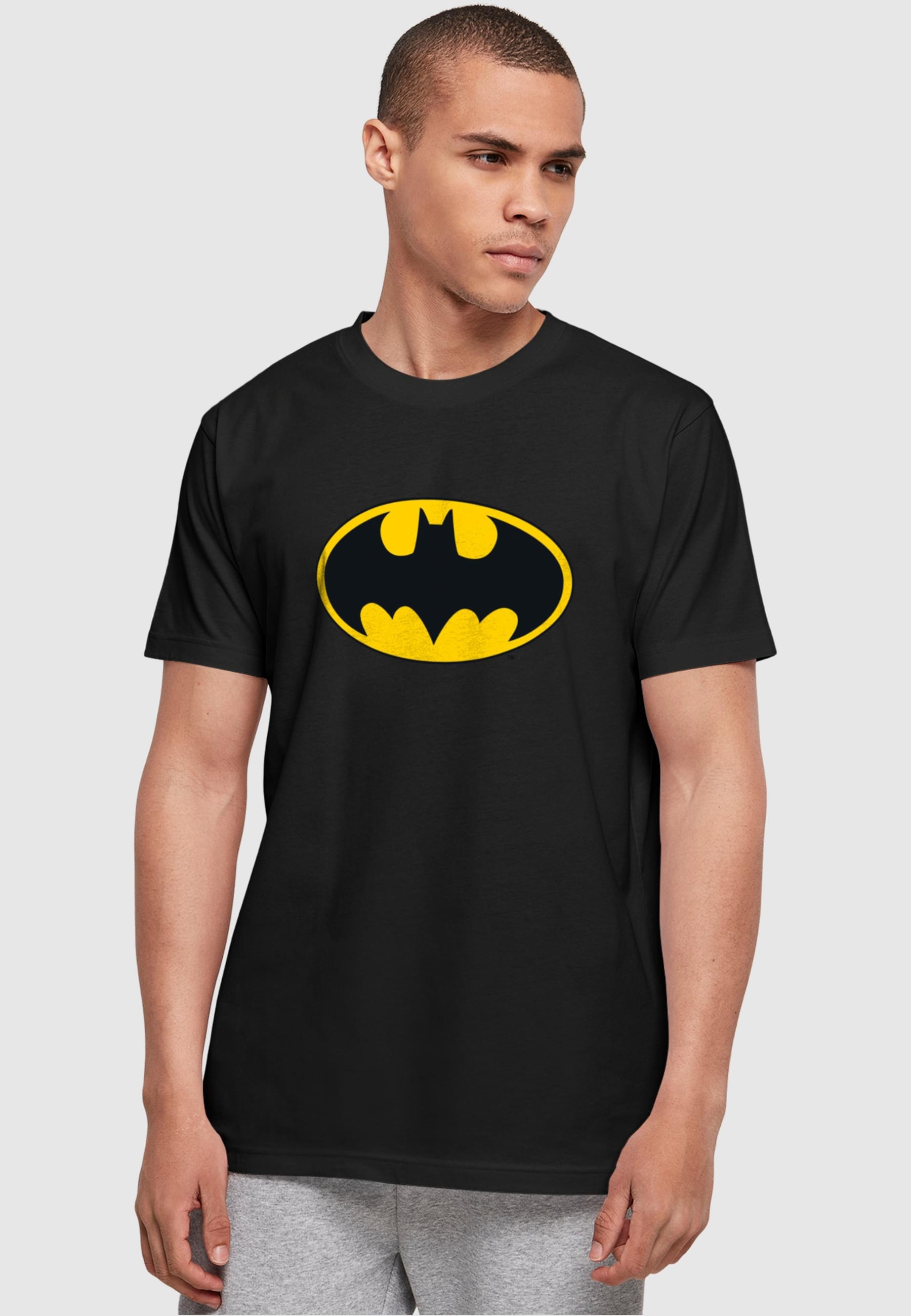 ABSOLUTE CULT T-Shirt »ABSOLUTE CULT Herren DC Originals - Batman Logo Basic T-Shirt«, (1 tlg.)