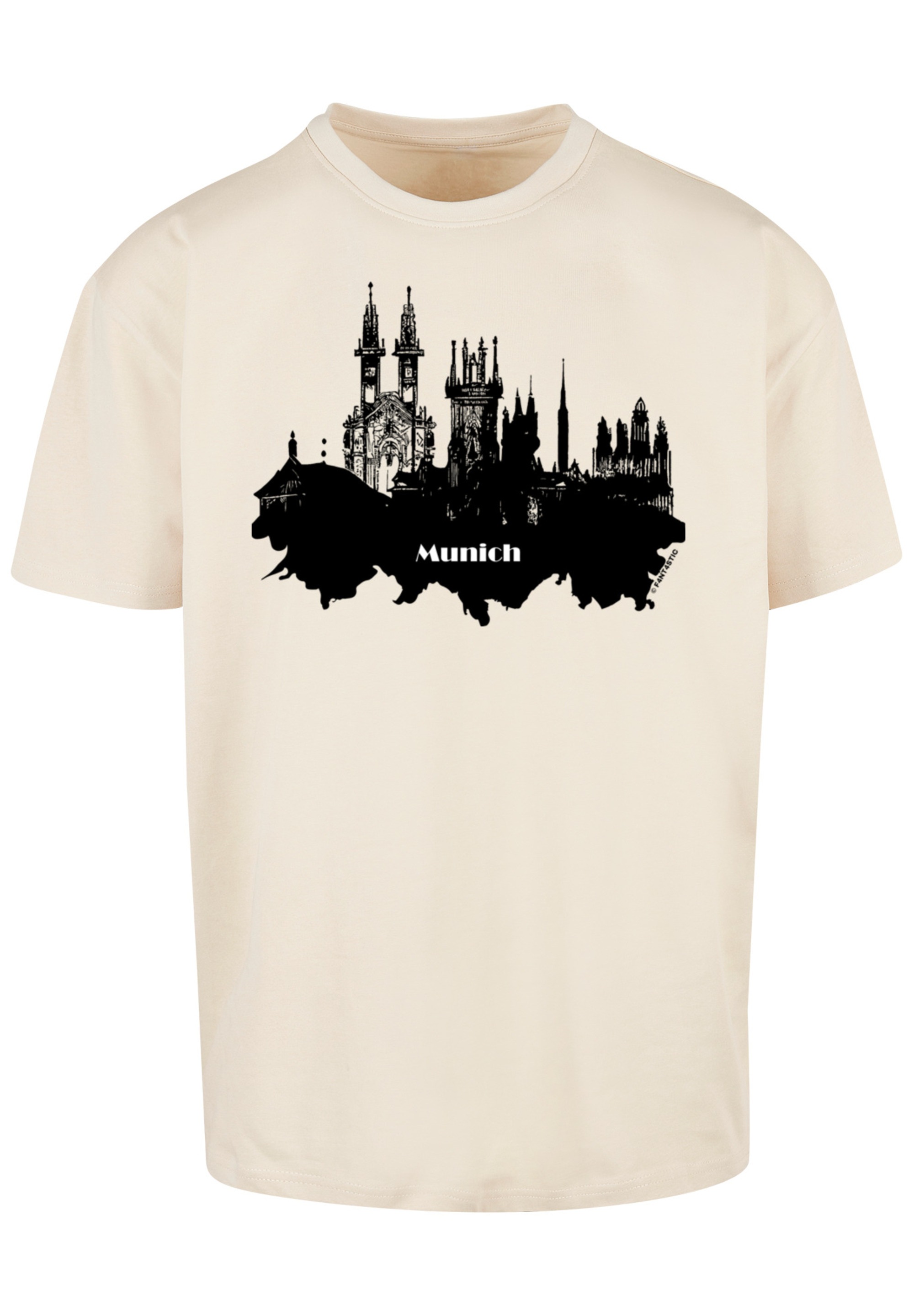 F4NT4STIC T-Shirt »Cities Collection - Munich skyline«, Print