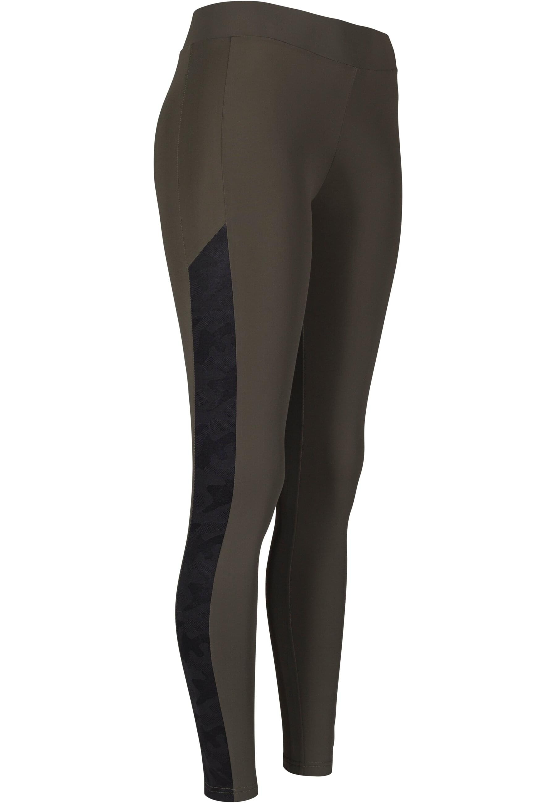 URBAN CLASSICS Leggings »Urban Classics Damen Ladies Jacquard Camo Striped Leggings«, (1 tlg.)
