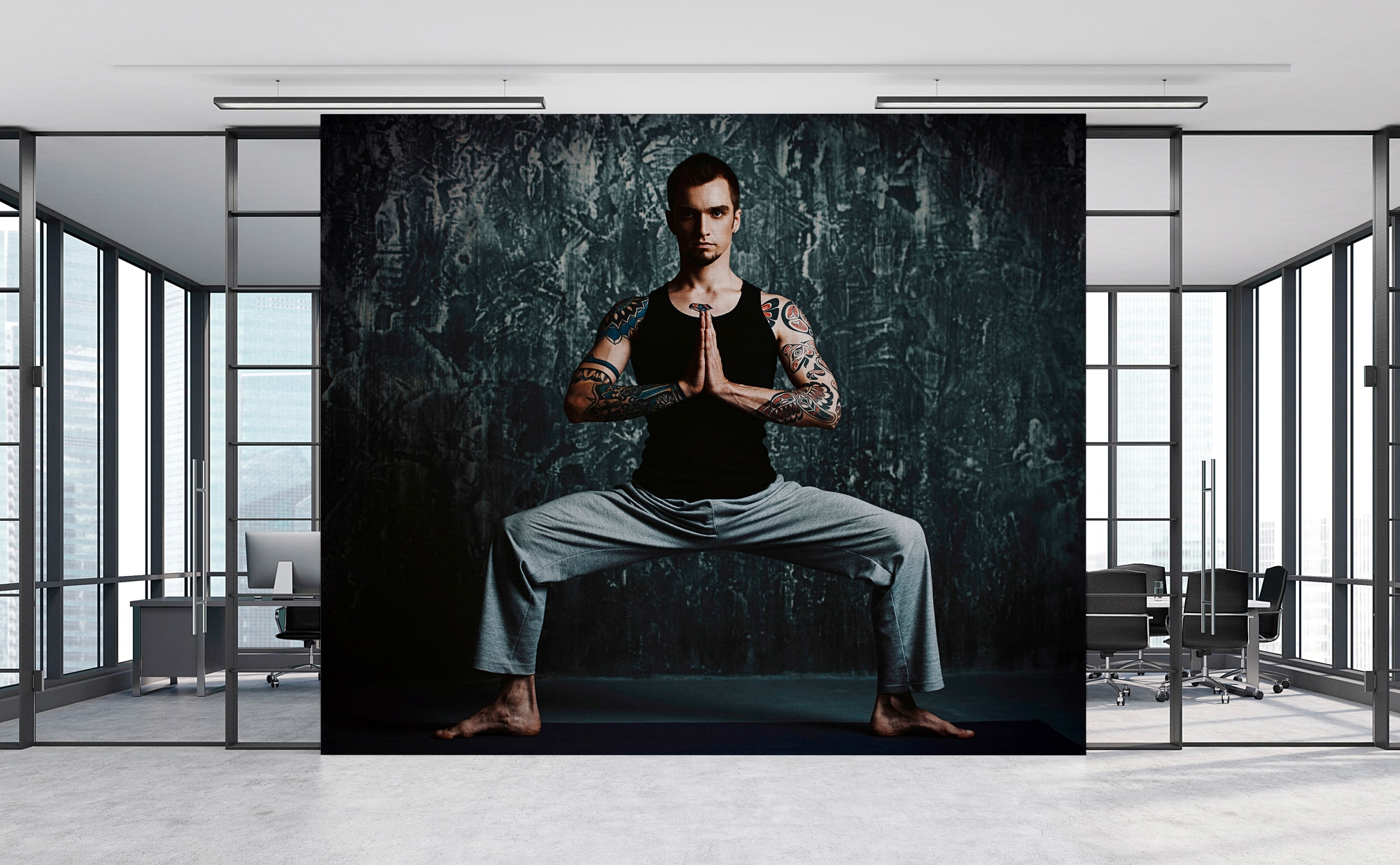 living walls Fototapete »Walls by Patel Chandra 1«, Vlies, Wand, Schräge