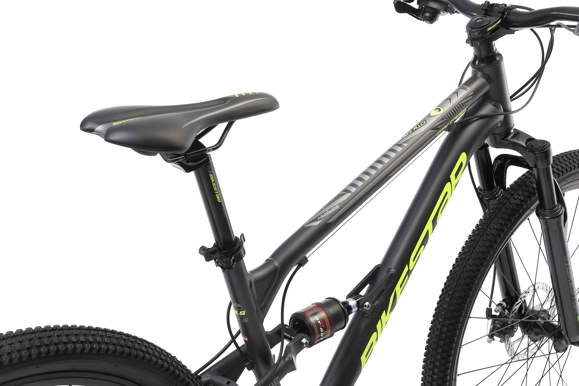Bikestar Mountainbike, 21 Gang, Shimano, RD-TY300 Schaltwerk, Kettenschaltung, für Damen und Herren, Kettenschaltung