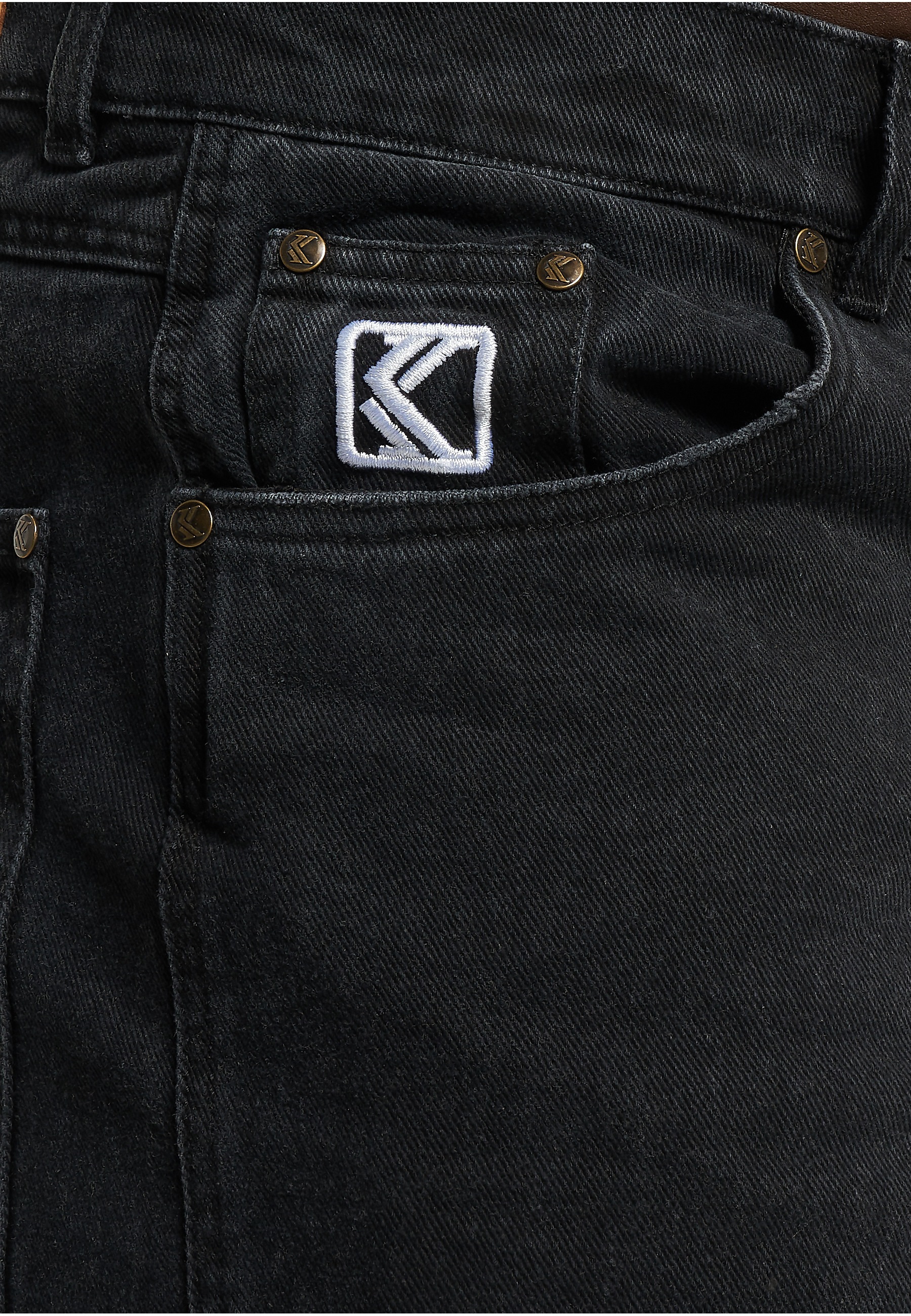 Karl Kani Bequeme Jeans »Karl Kani Herren KK Retro Baggy Workwear Knee Cut Denim« 1 Stk.