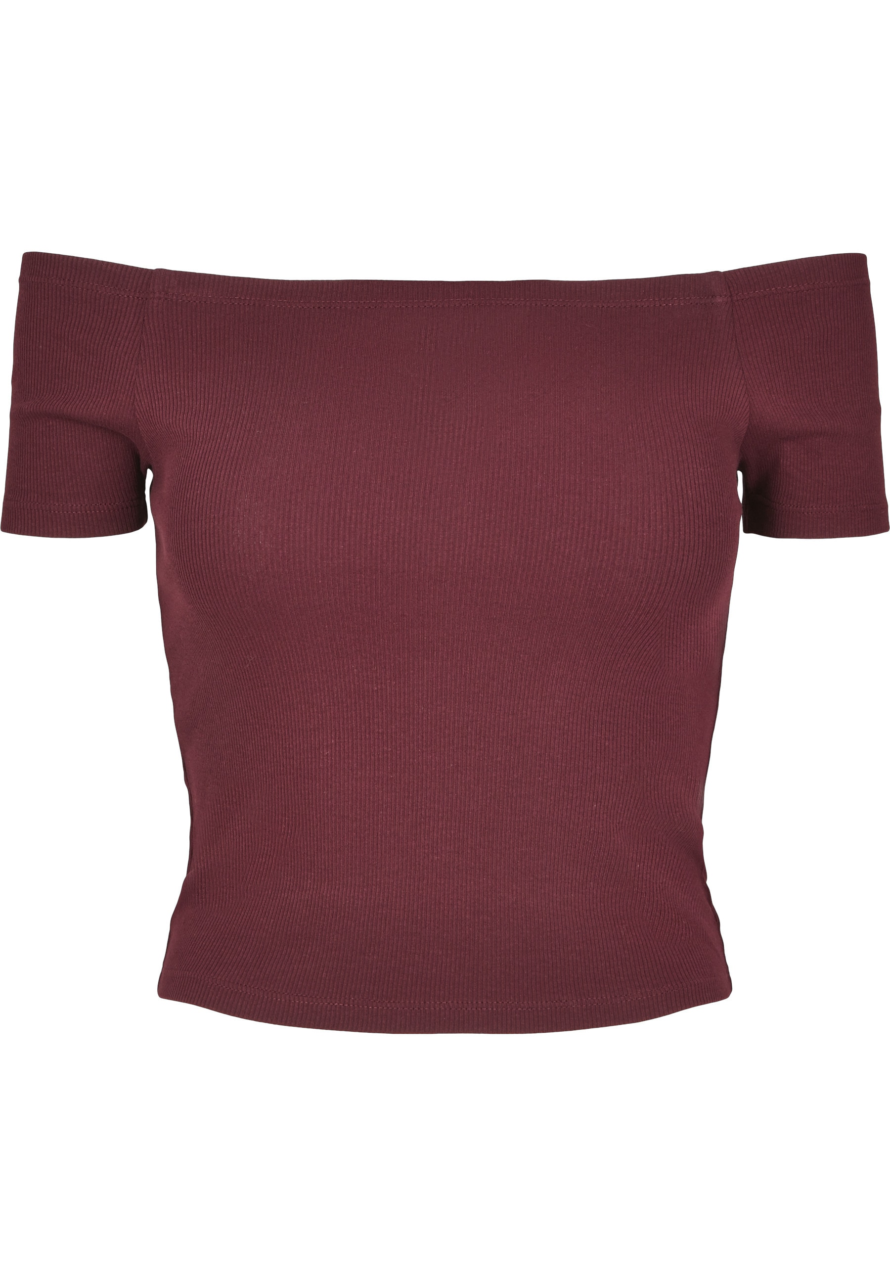 URBAN CLASSICS T-Shirt "Urban Classics Damen Ladies Off Shoulder Rib Tee" 1 günstig online kaufen
