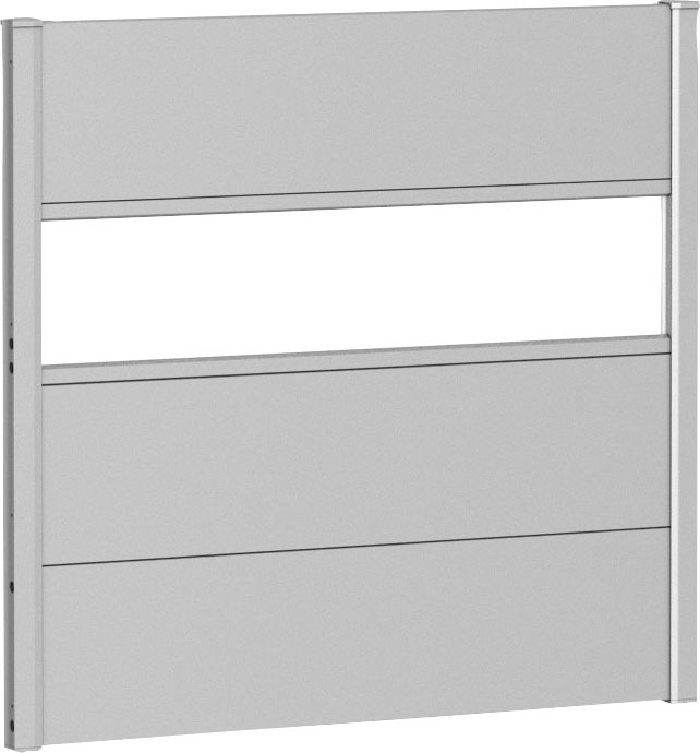 Biohort 3 Metall-Paneele, 1 Acrylglas-Paneel und 2 Schienen, LxH: 96x91 cm