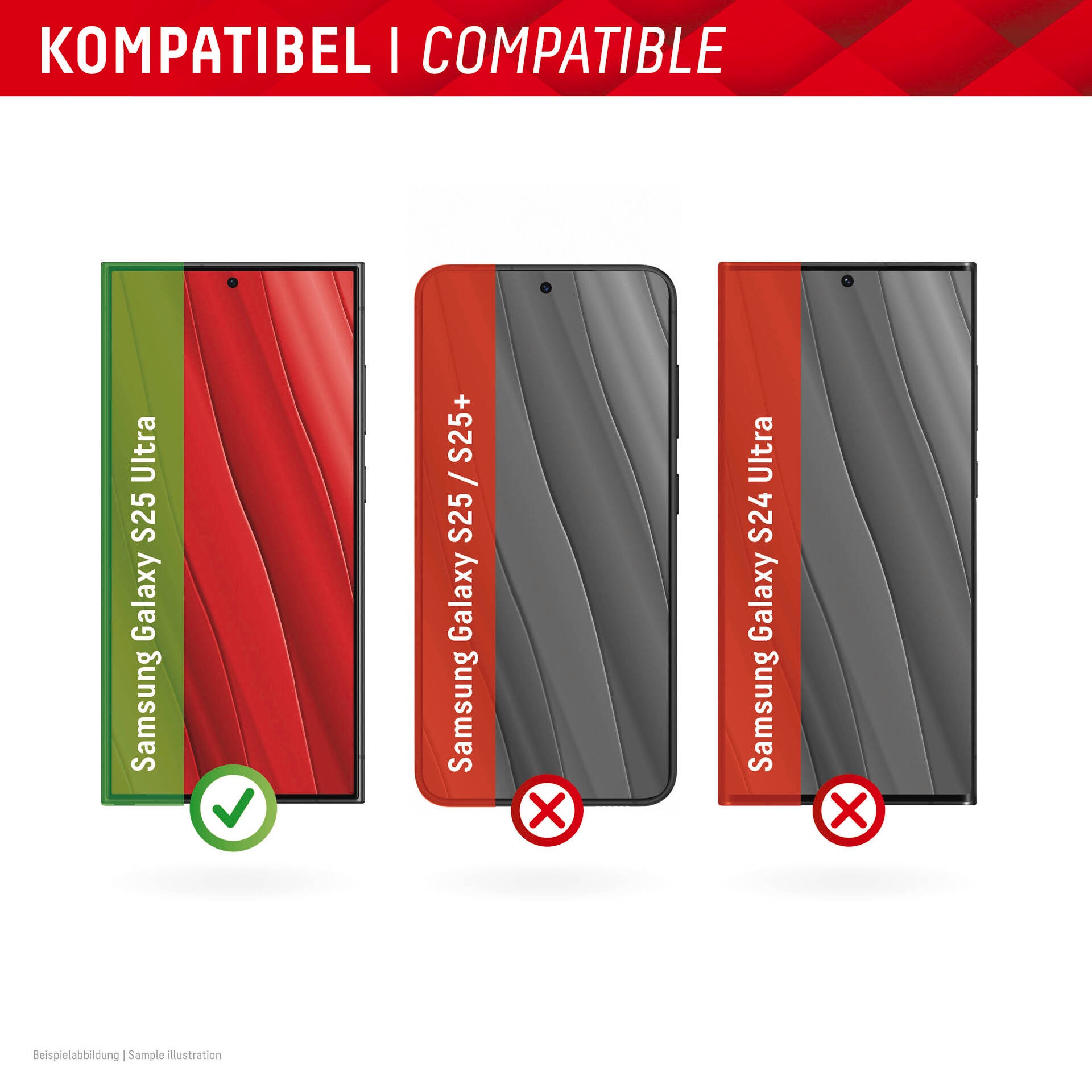 Displex Displayschutzglas »Smart Glass Screen Protection - ultra-dünn, unzerbrechlich, unsichtbar«, für Samsung Galaxy S25 Ultra, Displayschutzfolie, Schutzfolie, Bildschirmschutz, kratz- & stoßfest