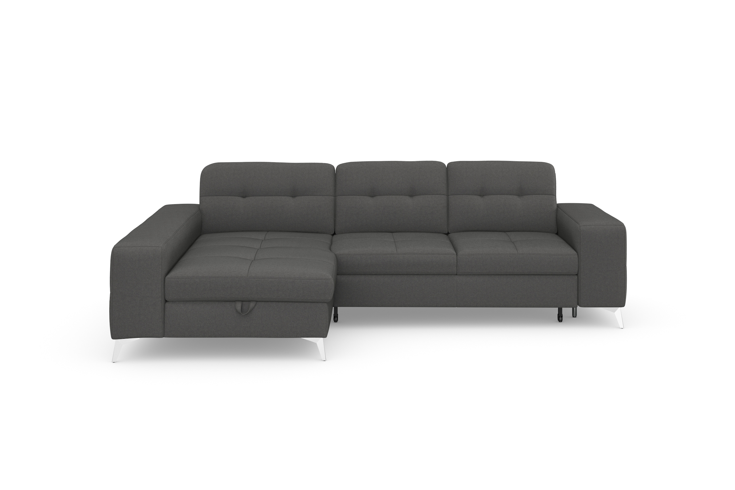 sit&more Ecksofa "Baviene L-Form" inklusive Sitztiefenverstellung & Federkern, optional Schlaffunktion