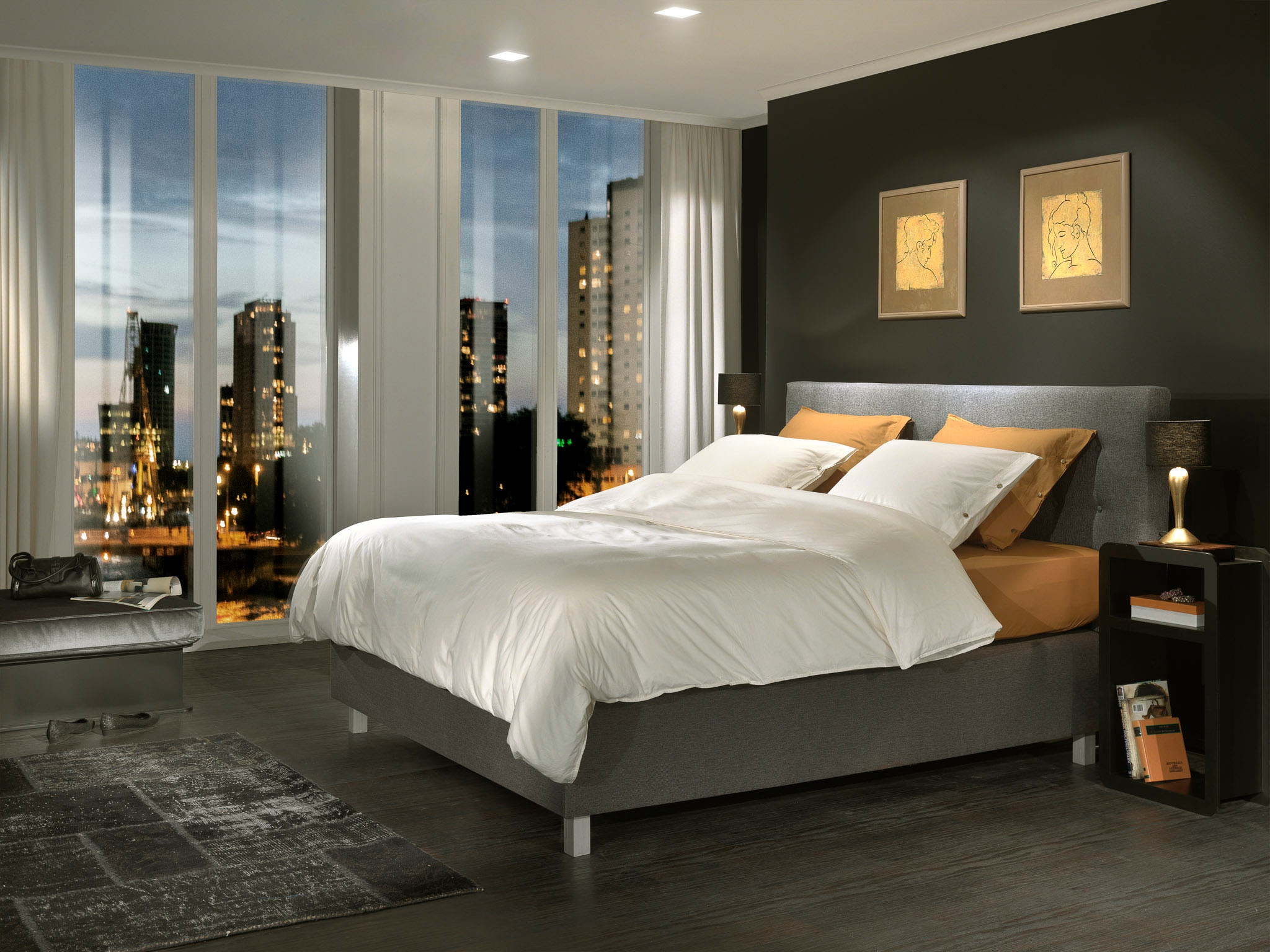 YELLOW Bettwäsche »Percale« 2 Stk. tlg. Uni Design, 100% Baumwolle ab 135x200 cm.