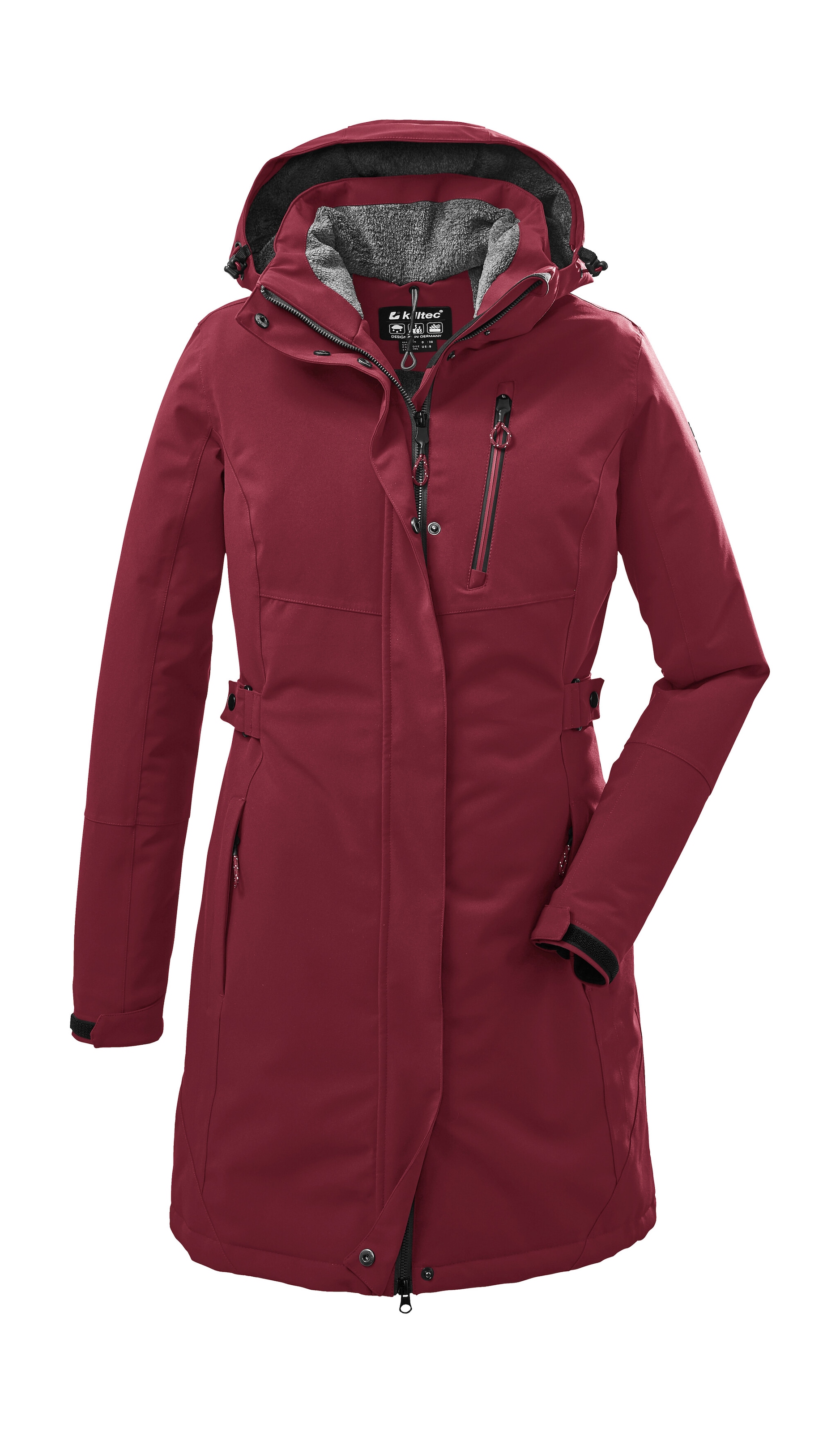 Killtec "KOW 165 WMN PRK" Wasser- und winddichter Parka mit Teddyfleece und abnehmbarer Kapuze