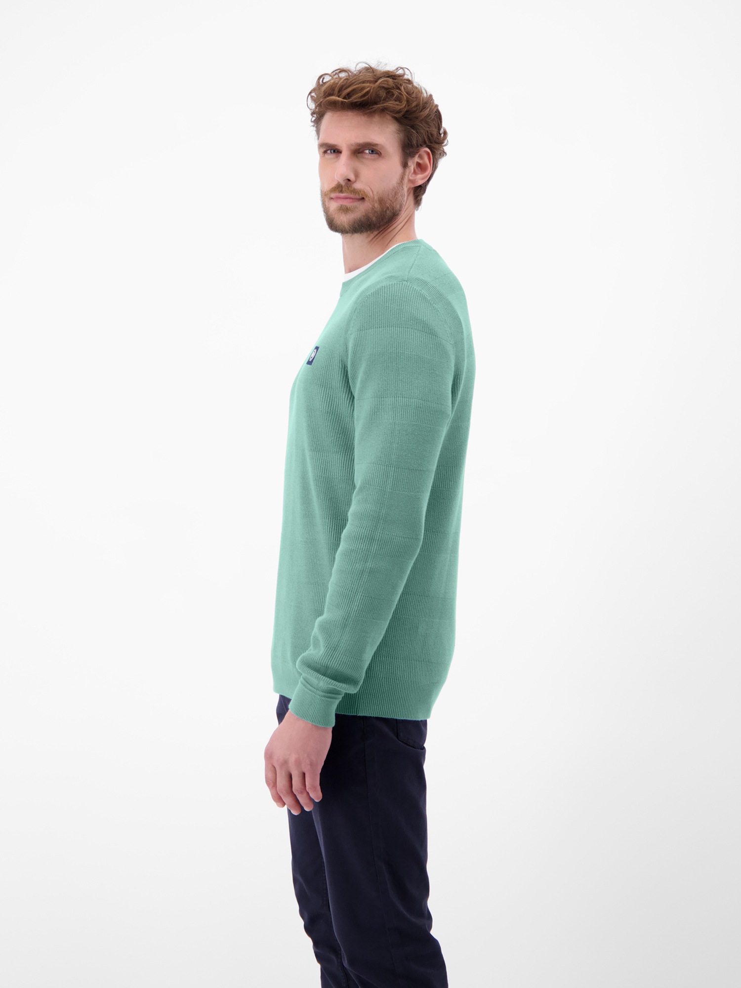 Thumbnail - LERROS Strickpullover "LERROS Strickpullover für Herren, tonal gestreift"