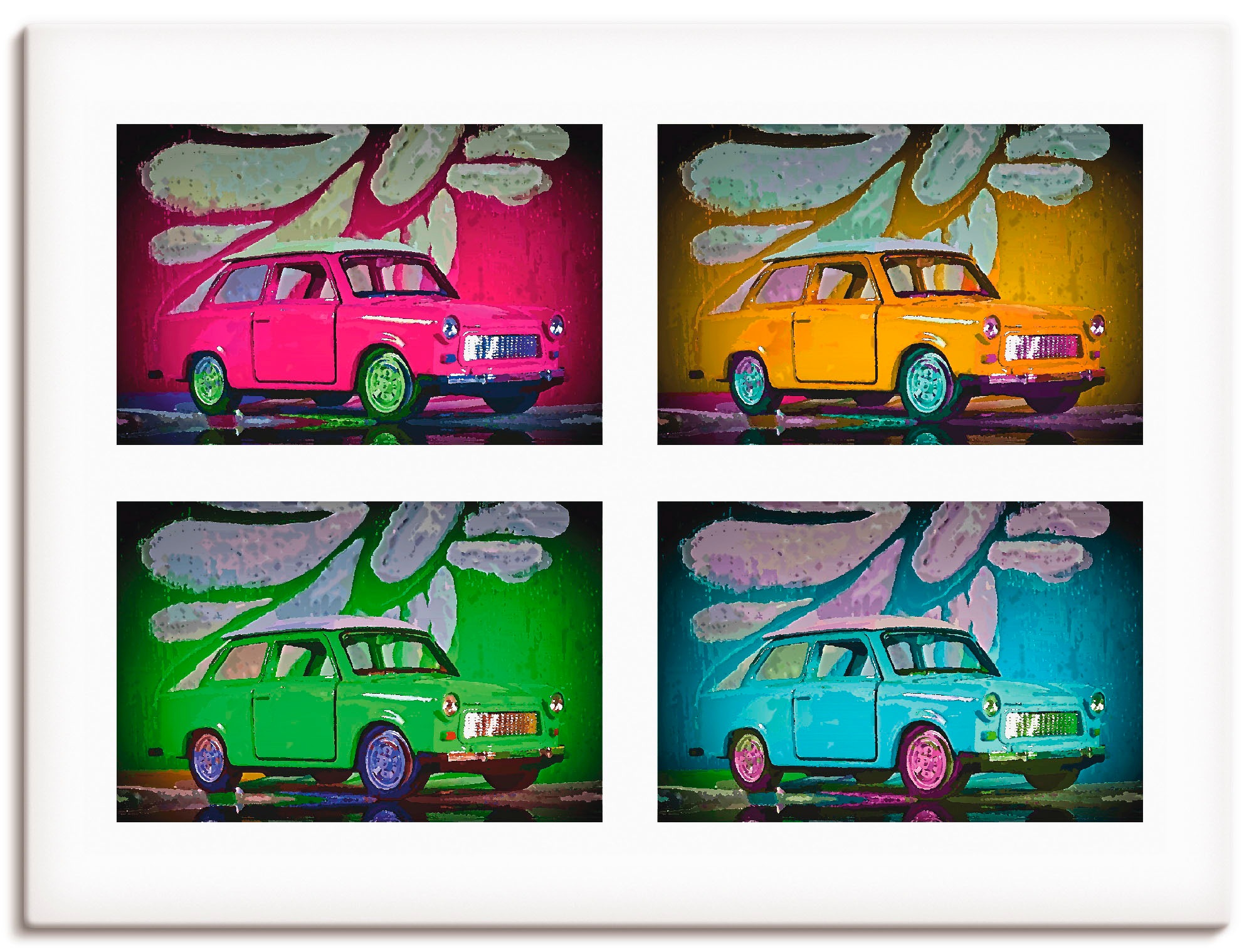 Artland Leinwandbild "Spitzname Trabbi", Auto, (1 St.), auf Keilrahmen gespannt