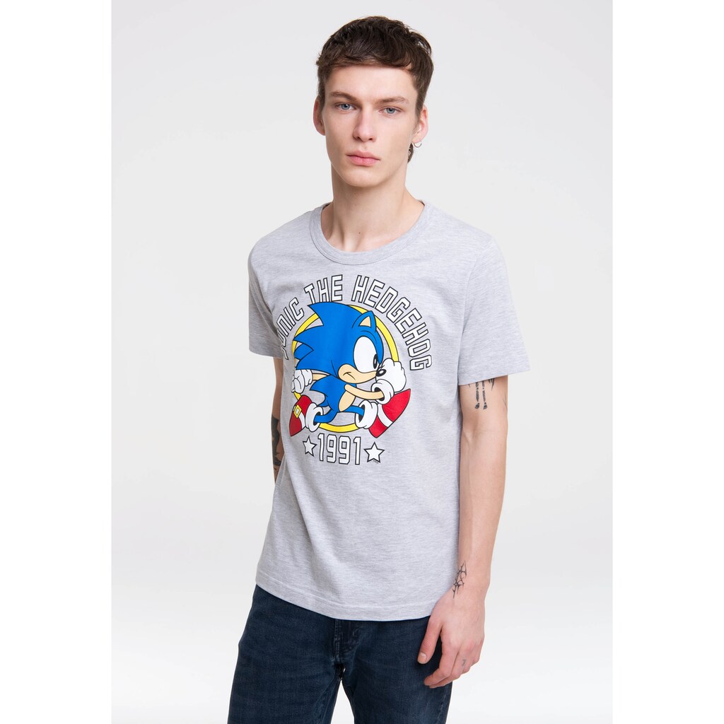 LOGOSHIRT T-Shirt »Sonic the Hedgehog 1991«, mit Retro-Print