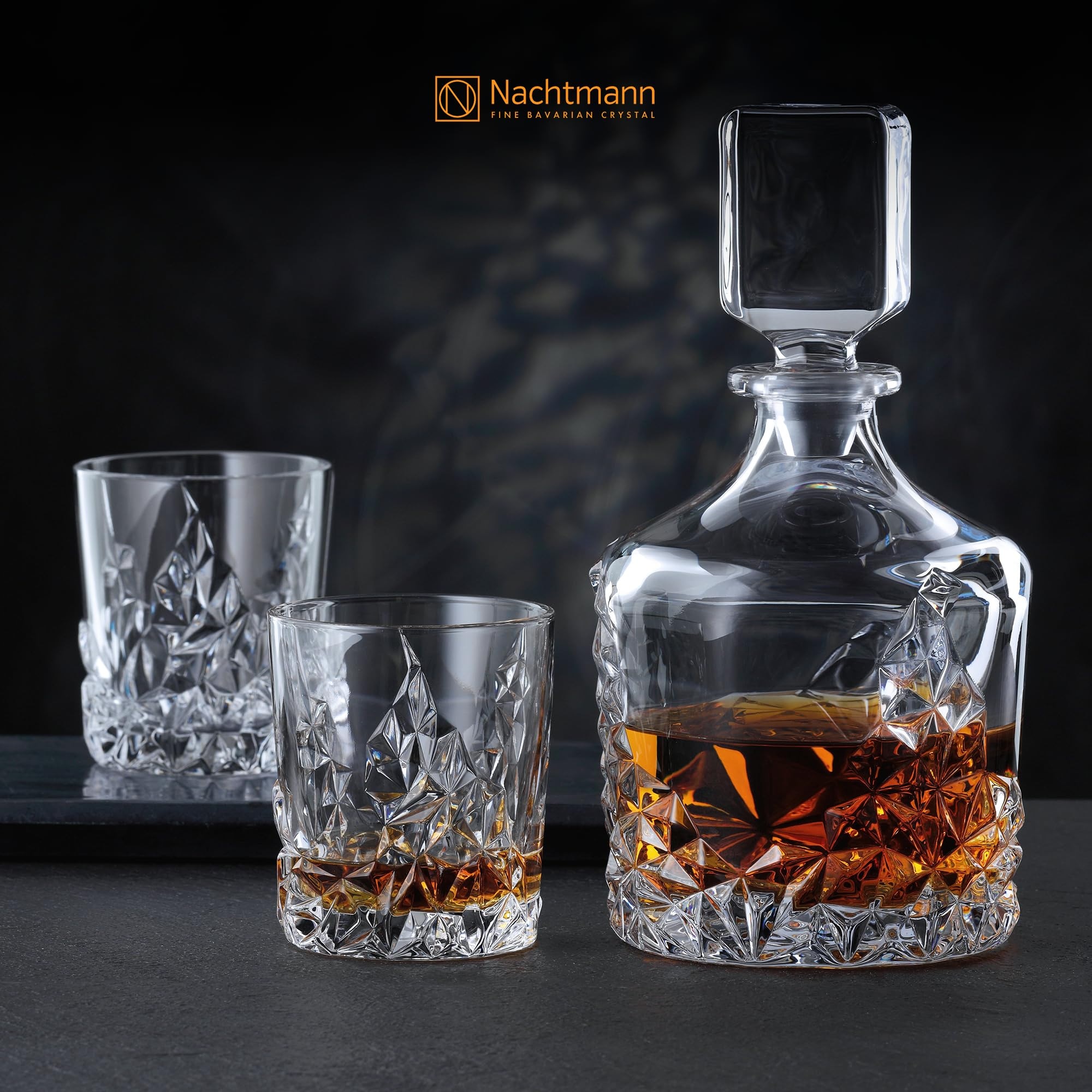 Nachtmann Whiskyglas »Whiskygläser Sculpture 340 ml 4er Set transparent«