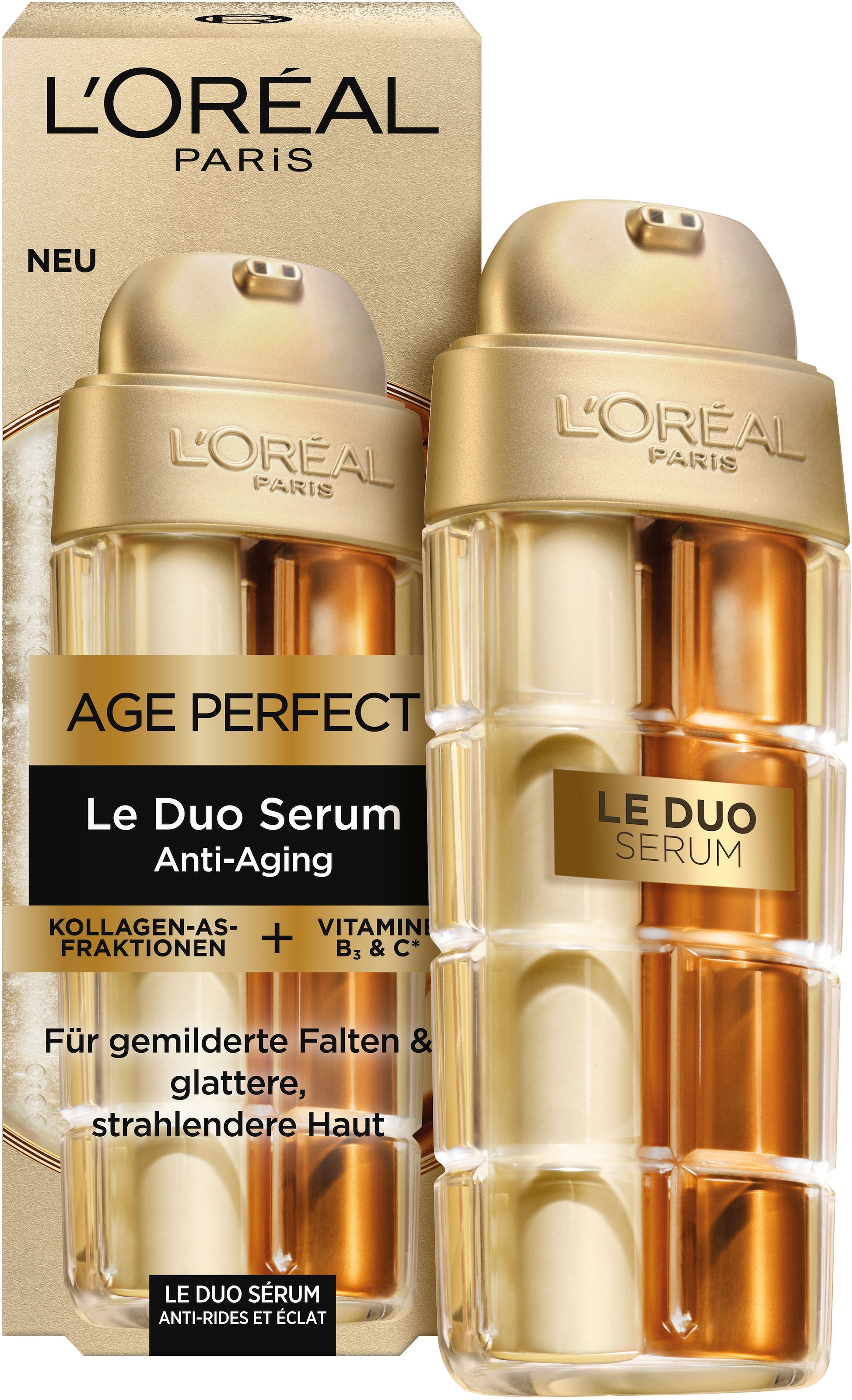 L'ORÉAL PARIS Gesichtsserum »Age Perfect Le Duo Serum«, mit hoher Wirksamkeit