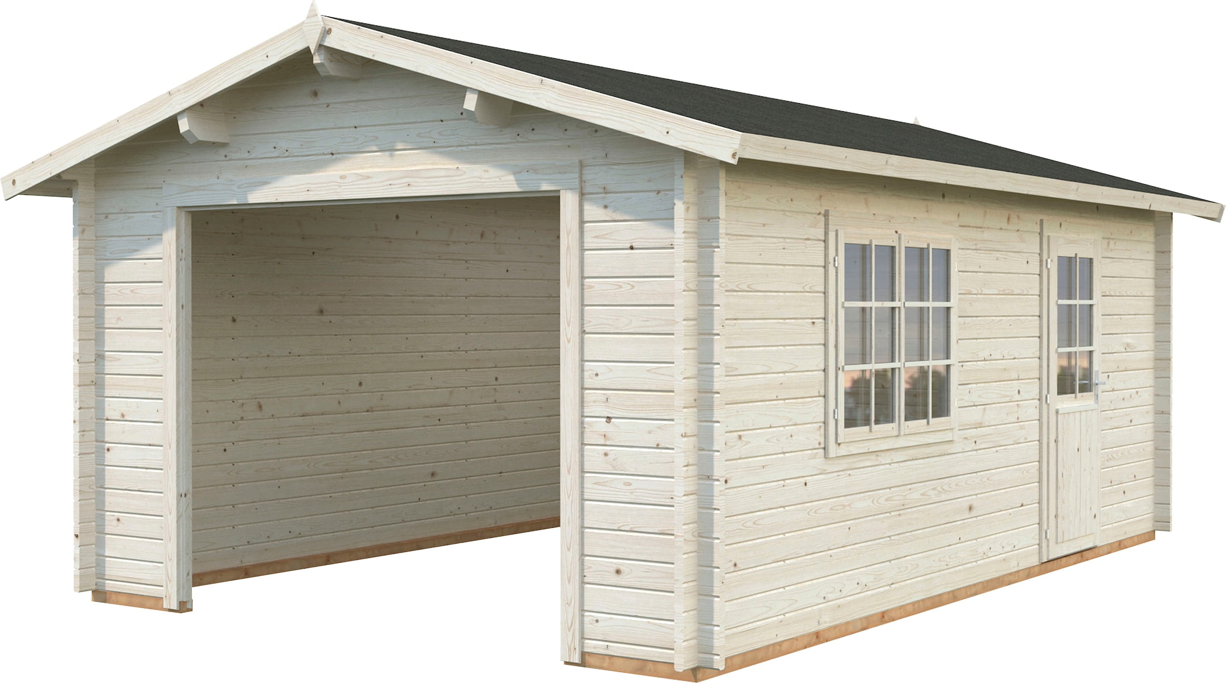 Palmako Garage »Irene/Roger«, BxTxH: 426x598x276 cm, ohne Tor, transparent