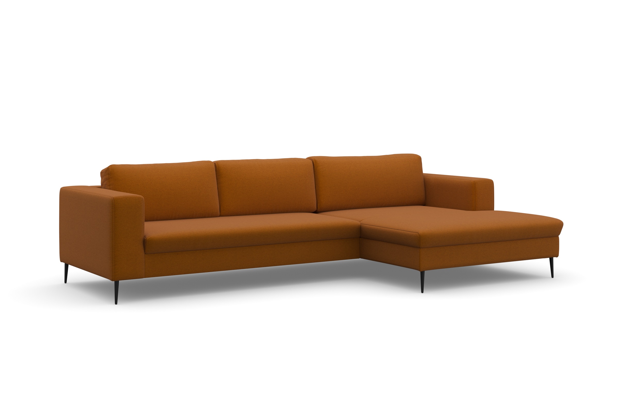 DOMO collection Ecksofa »Modica, zeitlos und elegant, L-Form«, moderne Optik mit extrabreiter Recamiere, auch in Cord