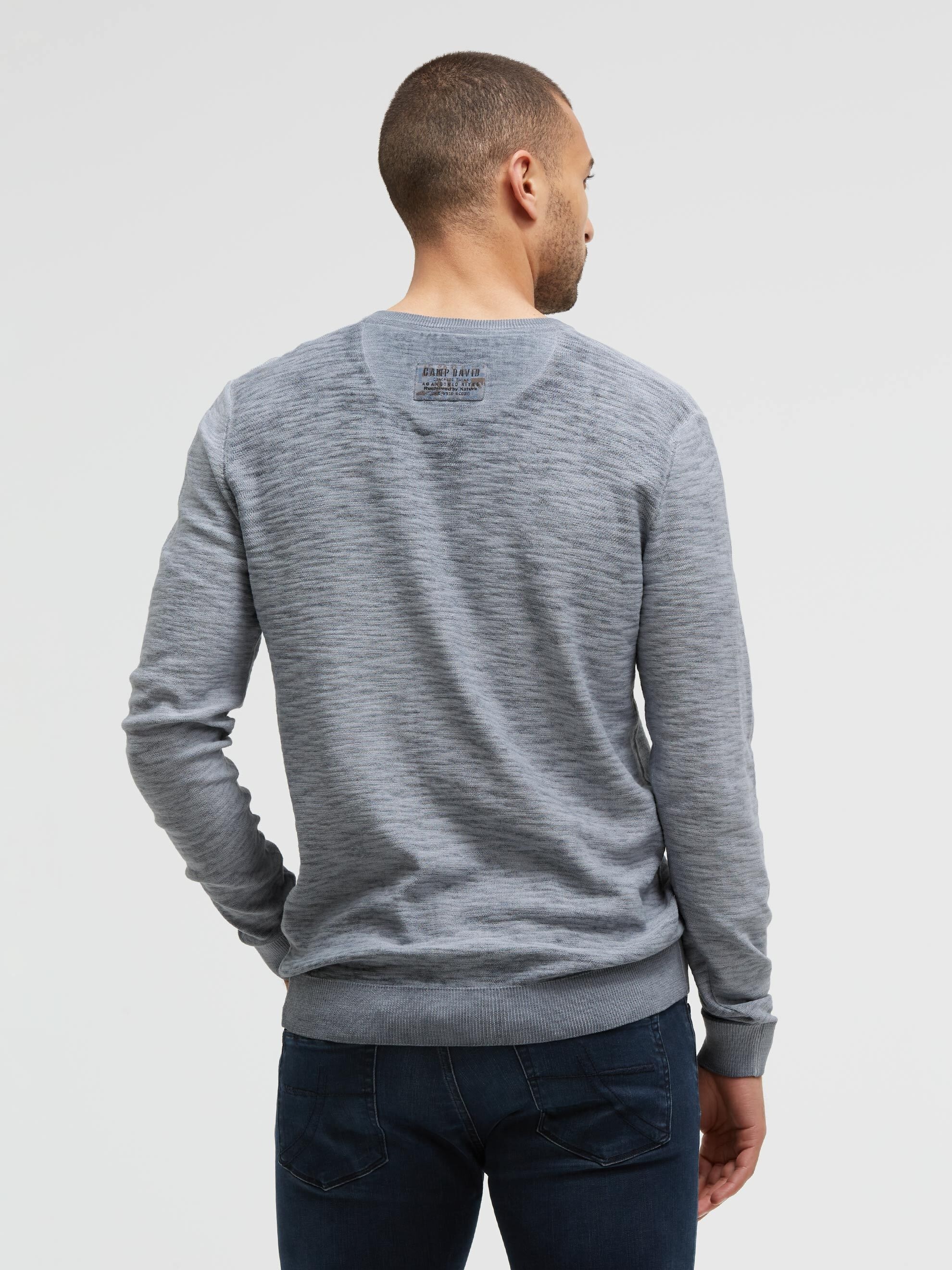 CAMP DAVID V-Ausschnitt-Pullover mit V-Ausschnitt