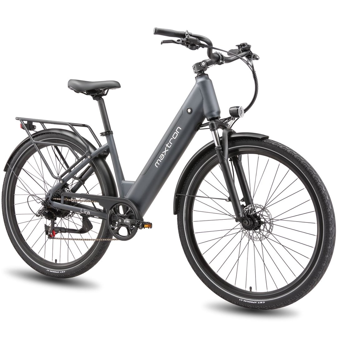 Maxtron »Maxtron Lira 28" City-E-Bike« 7 Gang Shimano Kettenschaltung Heckmotor 250 W (mit integr. Akku), Elektrofahrrad für Alltag und Einkauf