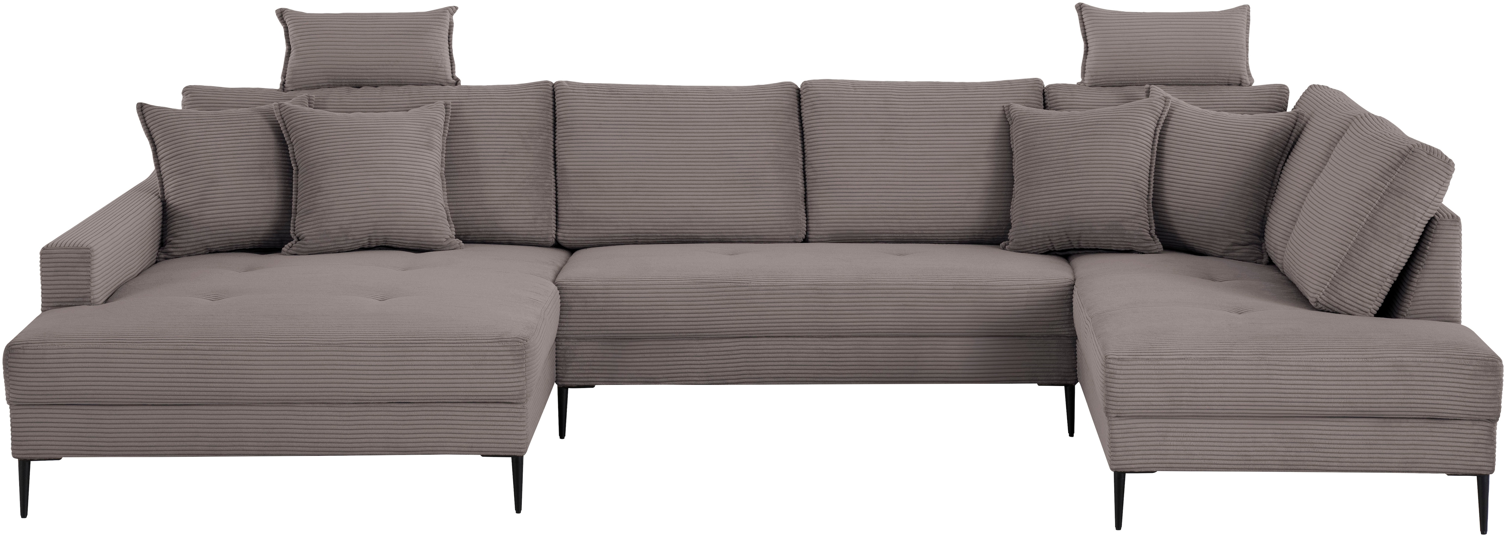 OTTO home Wohnlandschaft "Summer" U-Form, B: 360cm in Cord & Struktur