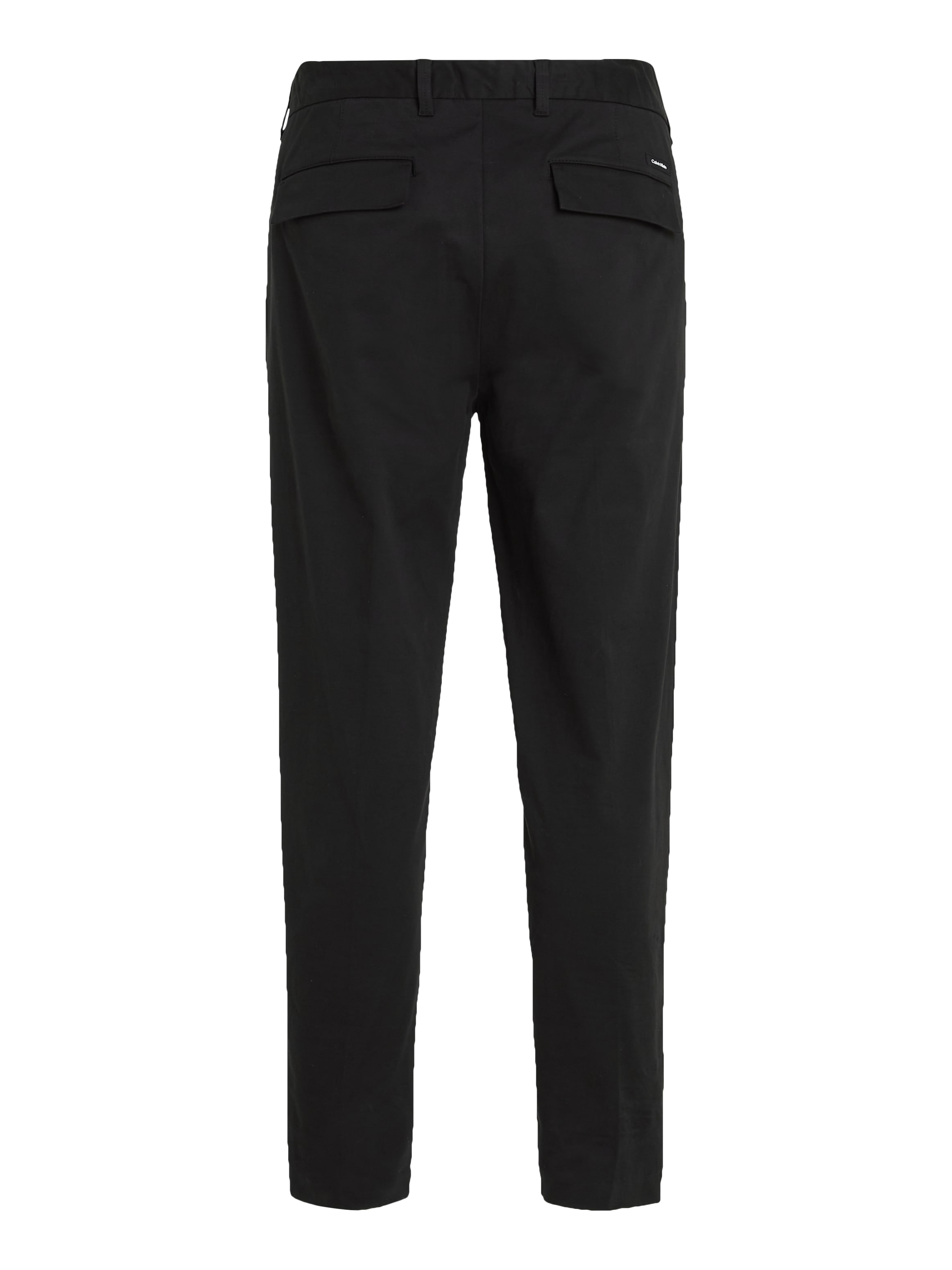 Calvin Klein Bügelfaltenhose »MODERN TWILL TAPERED PLEAT PANTS«, mit Logoprägung