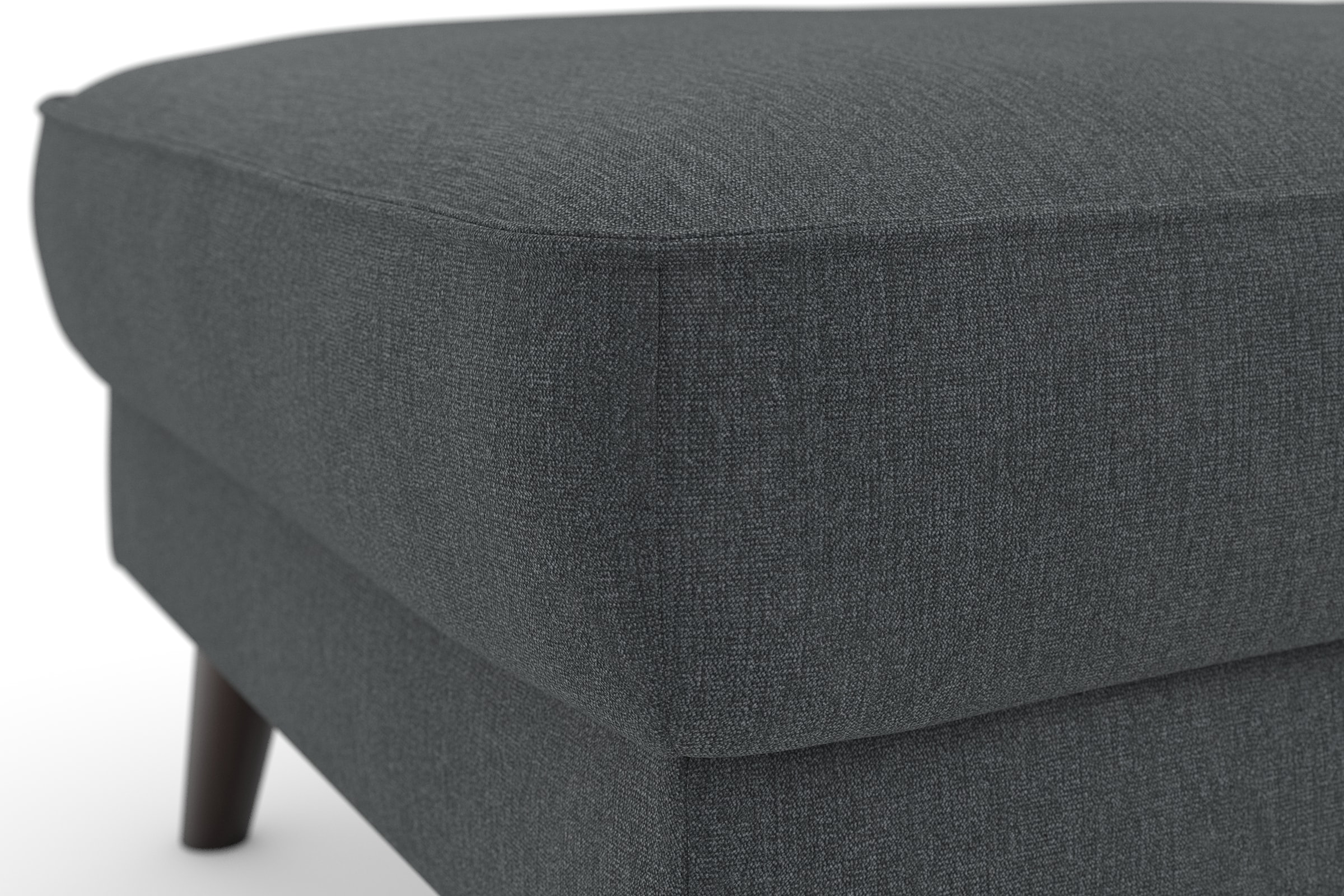 TRENDMANUFAKTUR Polsterhocker »Lumber Jack«, (1 St.), in moderner Optik, mit extra hohen Füßen