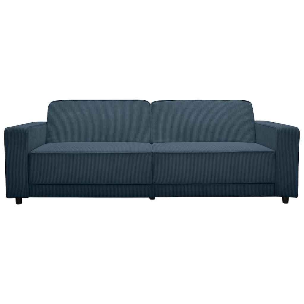 Dorel Home 3-Sitzer »Allie Schlafsofa 225 cm«, Bett-Funktion (108/190cm), trendiger Cord o. pflegeleichter Velours