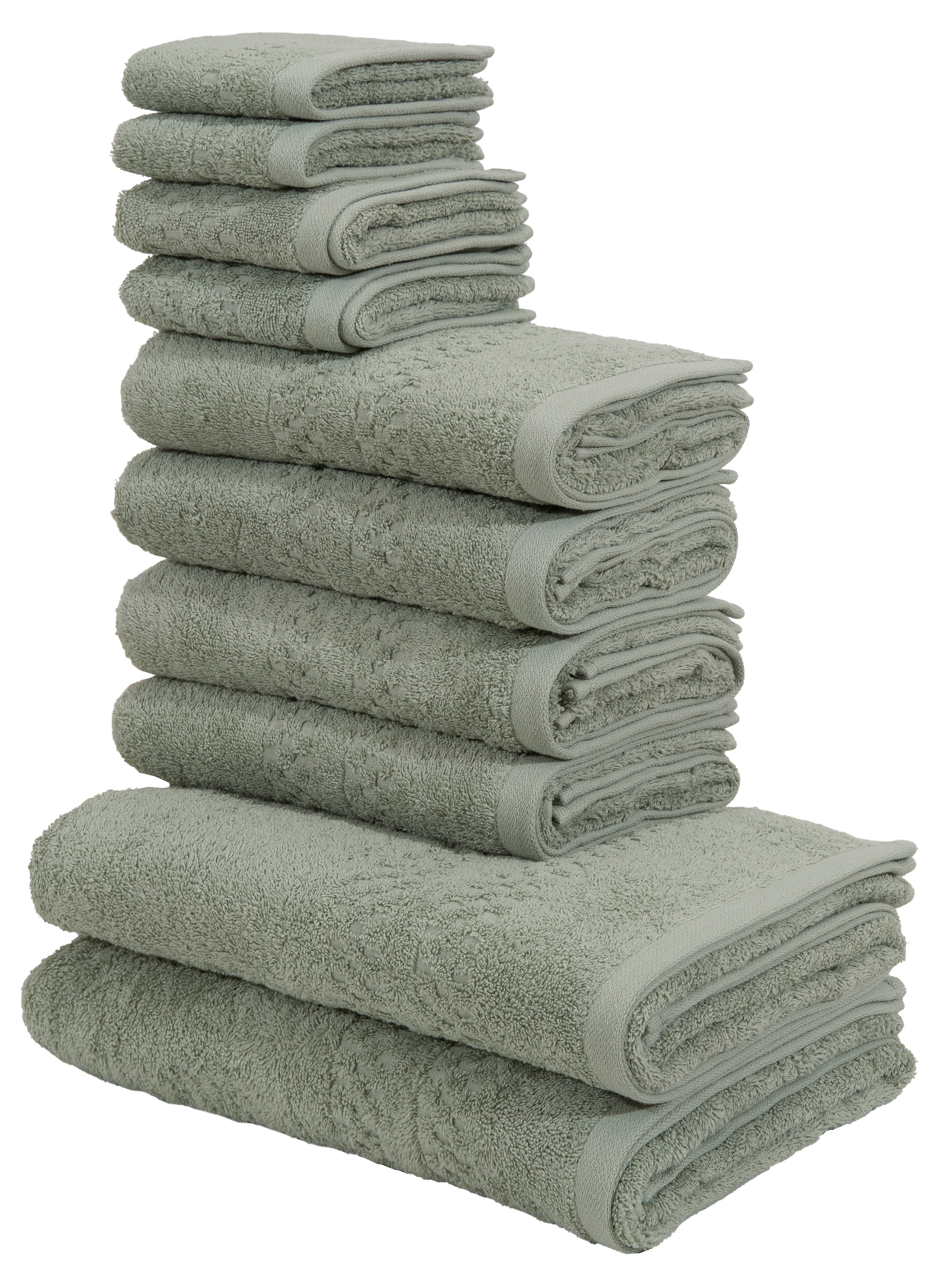 my home Handtuch Set "Regona, als 10 tlg Set und Serie, Premium Handtücher, günstig online kaufen