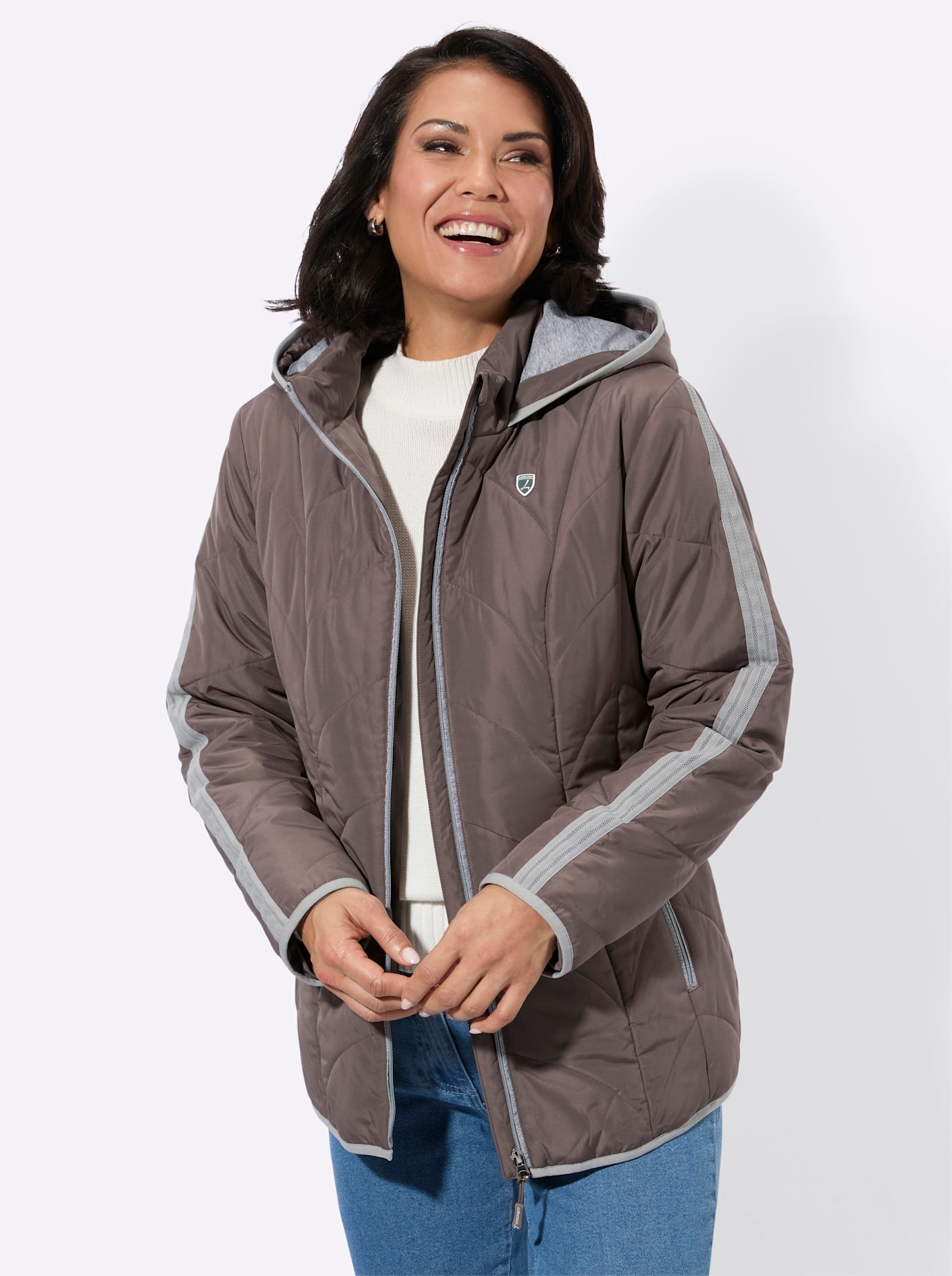 Casual Looks Steppjacke mit Kapuze