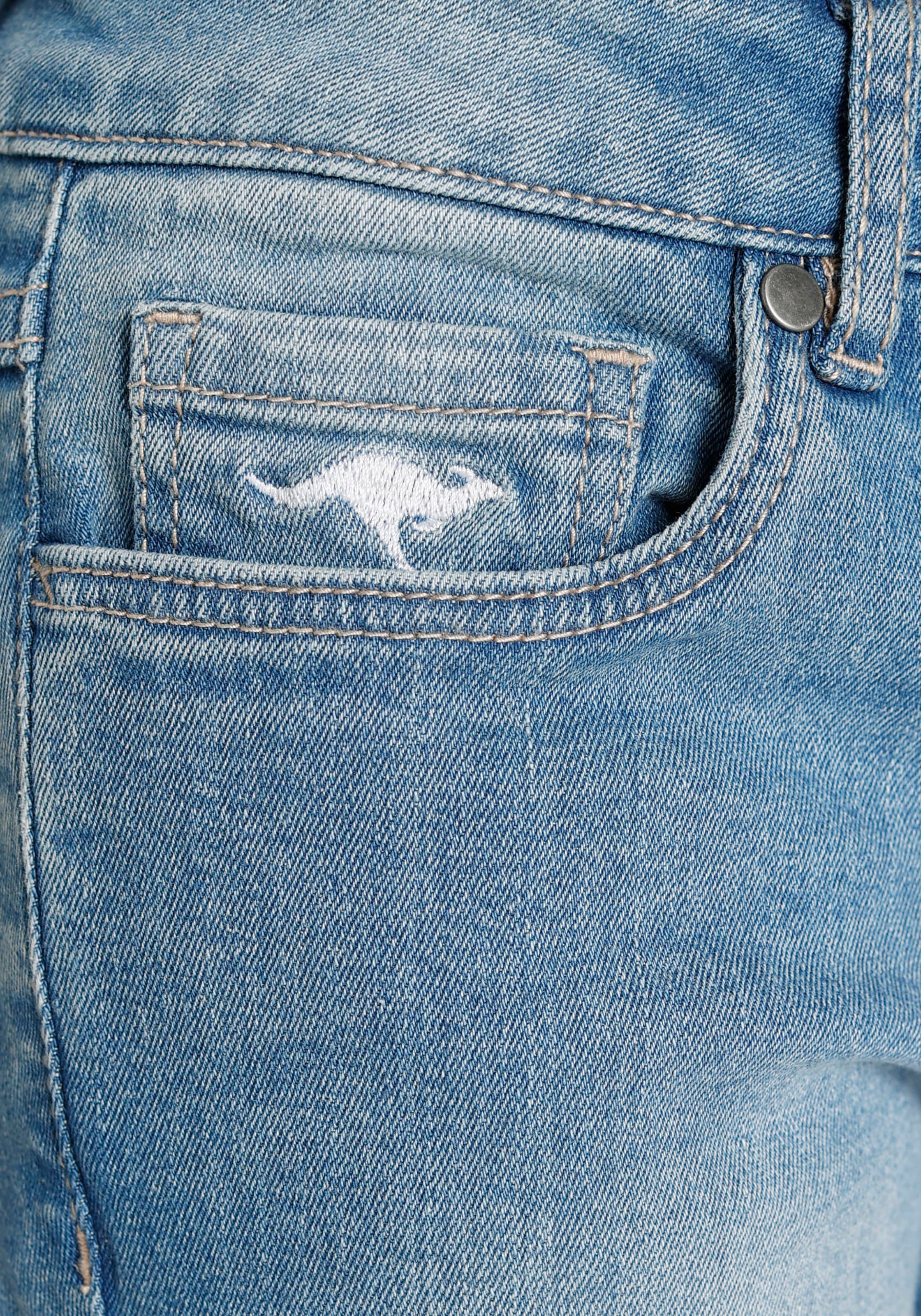 und », 7/8-Jeans im Bund kleiner KangaROOS BAUR verstellbar«, Stickerei |