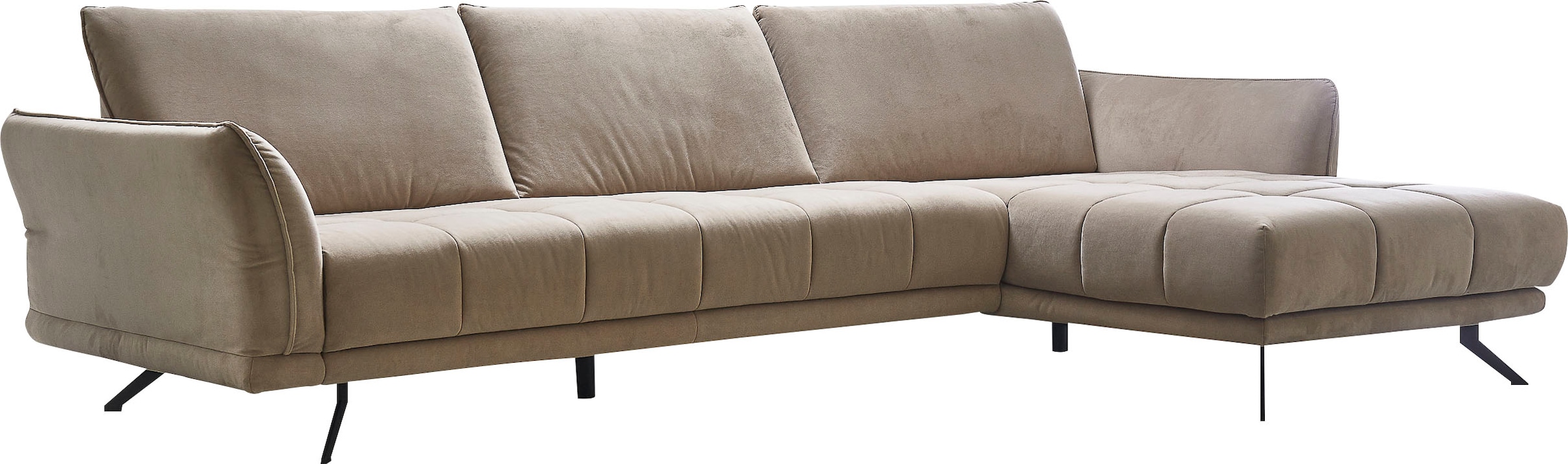 Die PlanBar Ecksofa »MP-IN20041 L-Form« optional Sitztiefenverstellung und Kopfstützen