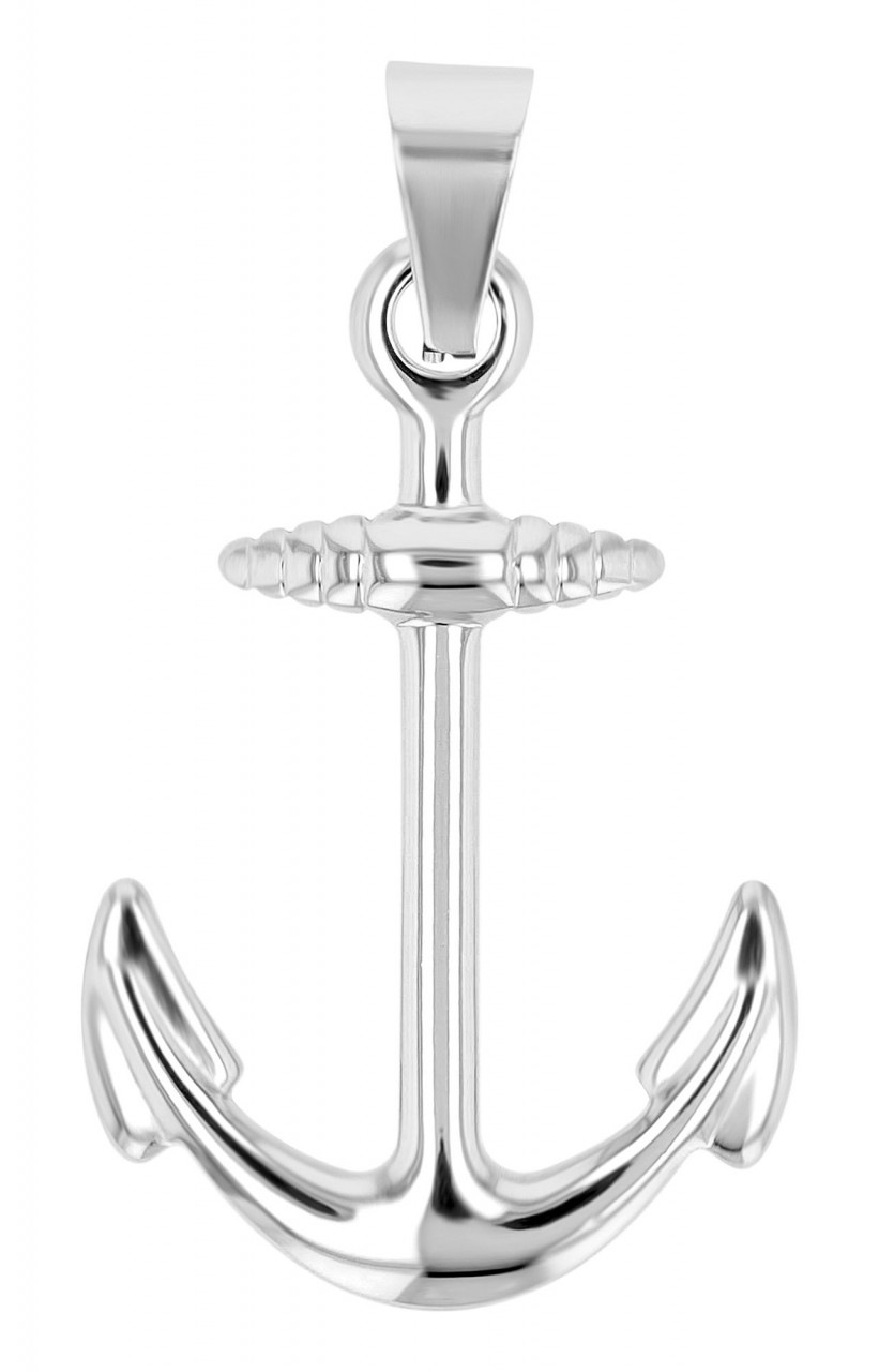 Kettenanhänger ADELIA´S "zeitloser Anker Anhänger aus Edelstahl", gold, Schmuckanhänger, Damen, Edelstahl, Kettenanhänger