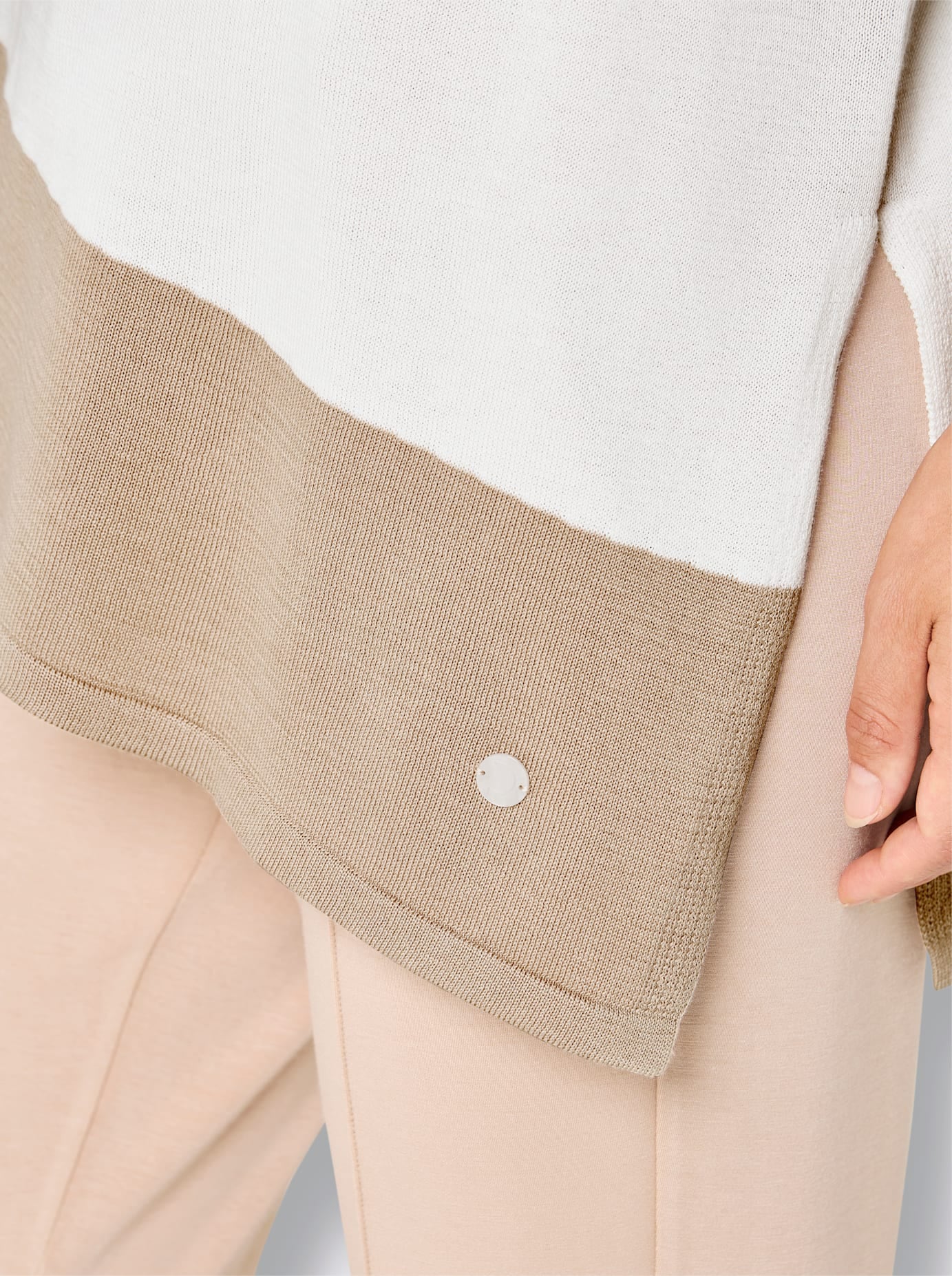 CREATION L PREMIUM 3/4 Arm-Pullover »Modal-Baumwoll-Longpullover«