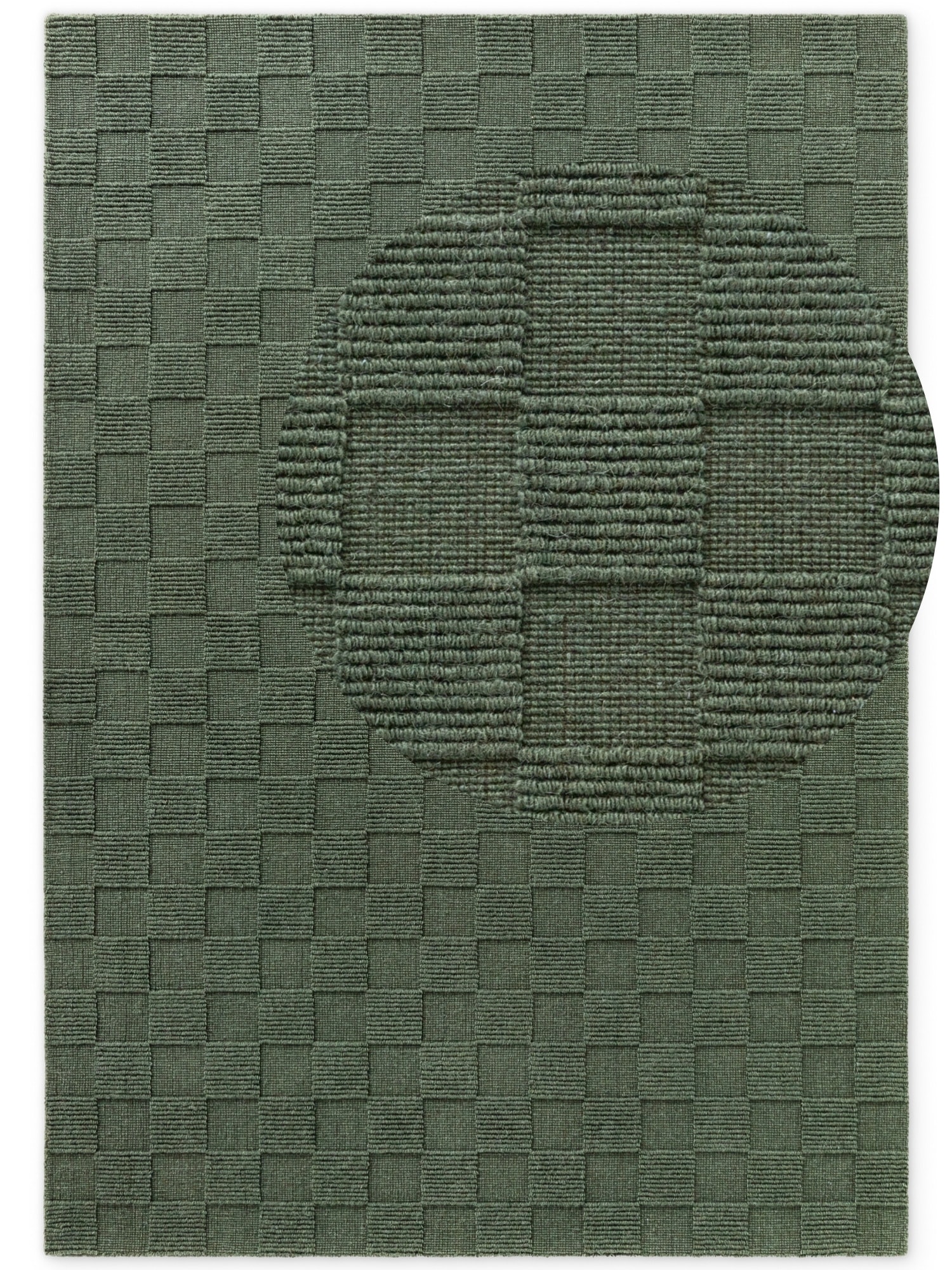 Villeroy & Boch Wollteppich »Scala« rechteckig 10 mm Höhe Handgewebt, Wolle, Kariert, Natur, 3D-Struktur, Karo, Wohnzimmer