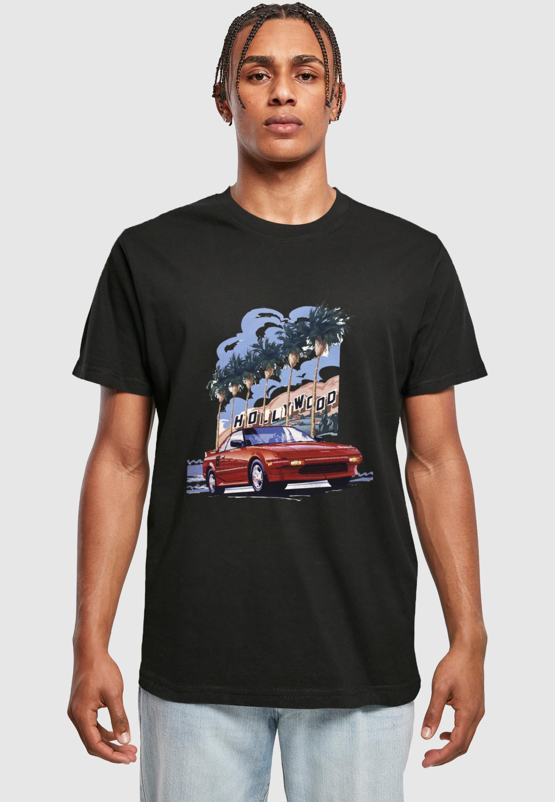 Thumbnail - MisterTee T-Shirt "MisterTee Hollywood Car Tee" 1 Stk.