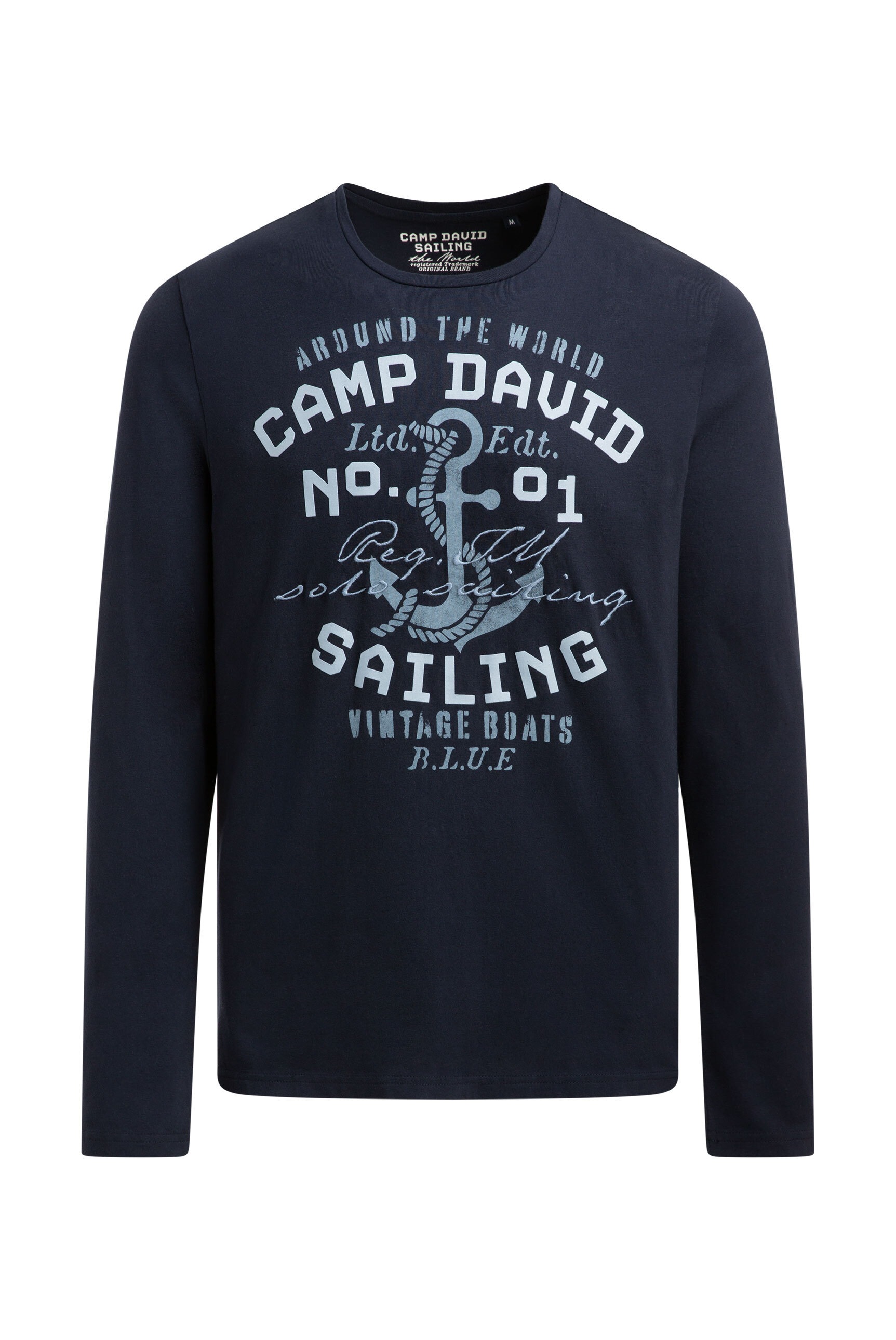 CAMP DAVID Rundhalsshirt aus Baumwolle