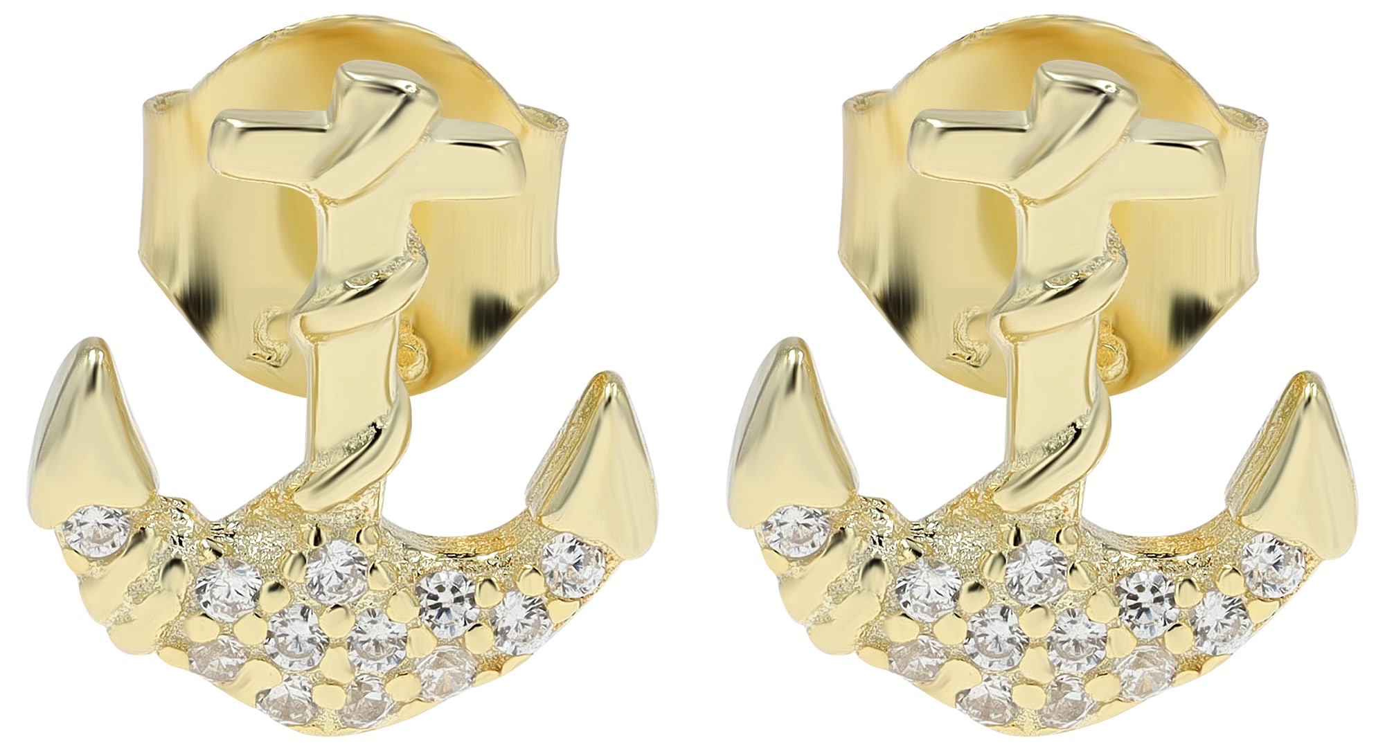 Adelia´s Paar Ohrhänger "Ohrringe – Ohrstecker aus 925 Silber mit Zirkonia" Ideal als Geschenk für besondere Anlässe