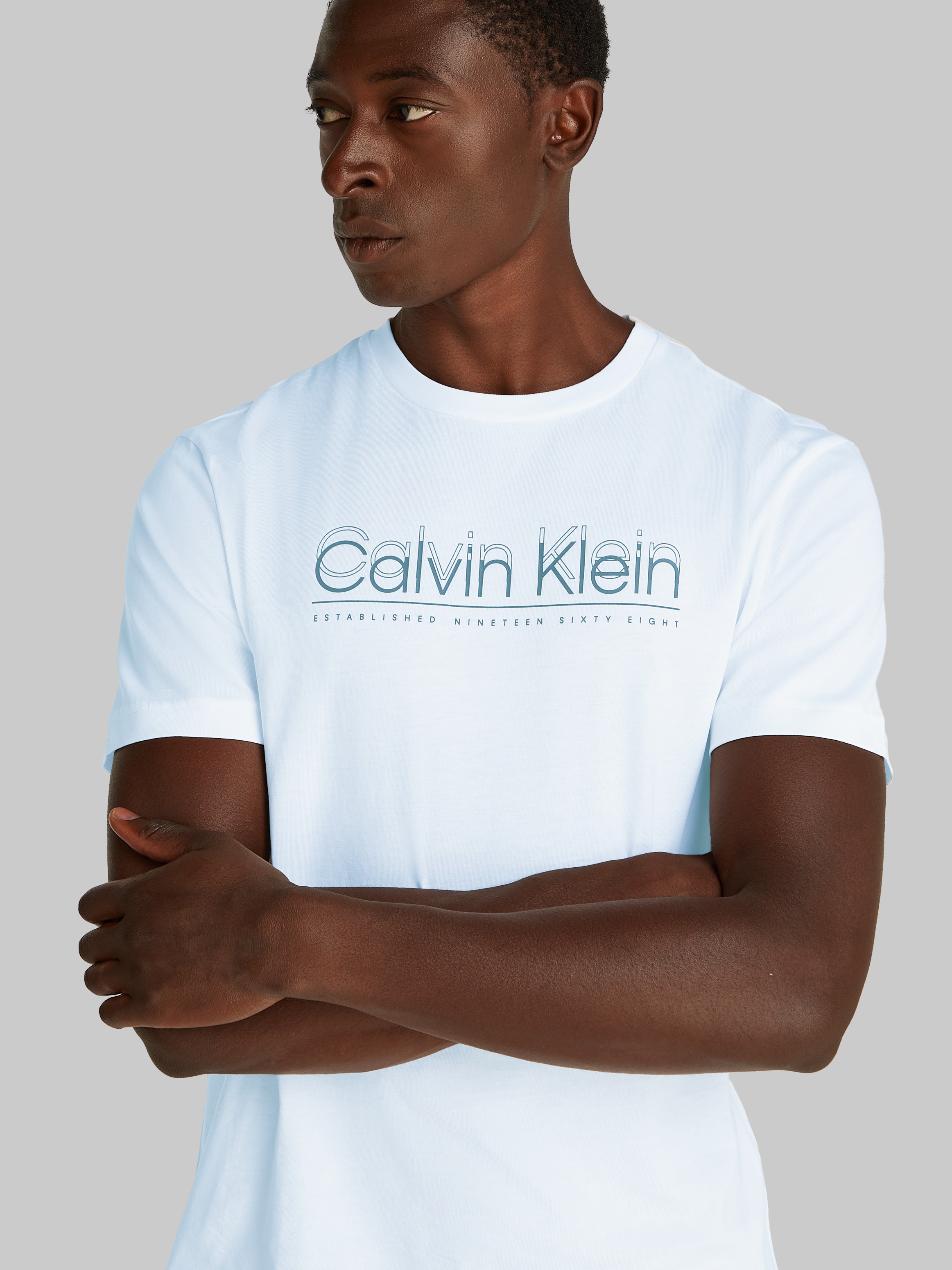 Calvin Klein T-Shirt "CP-DOUBLE LOGO T-SHIRT", mit großem Logoschriftzug günstig online kaufen