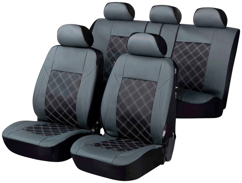 Petex Autositzbezug »17-tlg Geeignet Vario BAUR | Seitenairbag, mit/ohne 1 Set Fahrzeuge Rechnung auf Plus Passform«, \